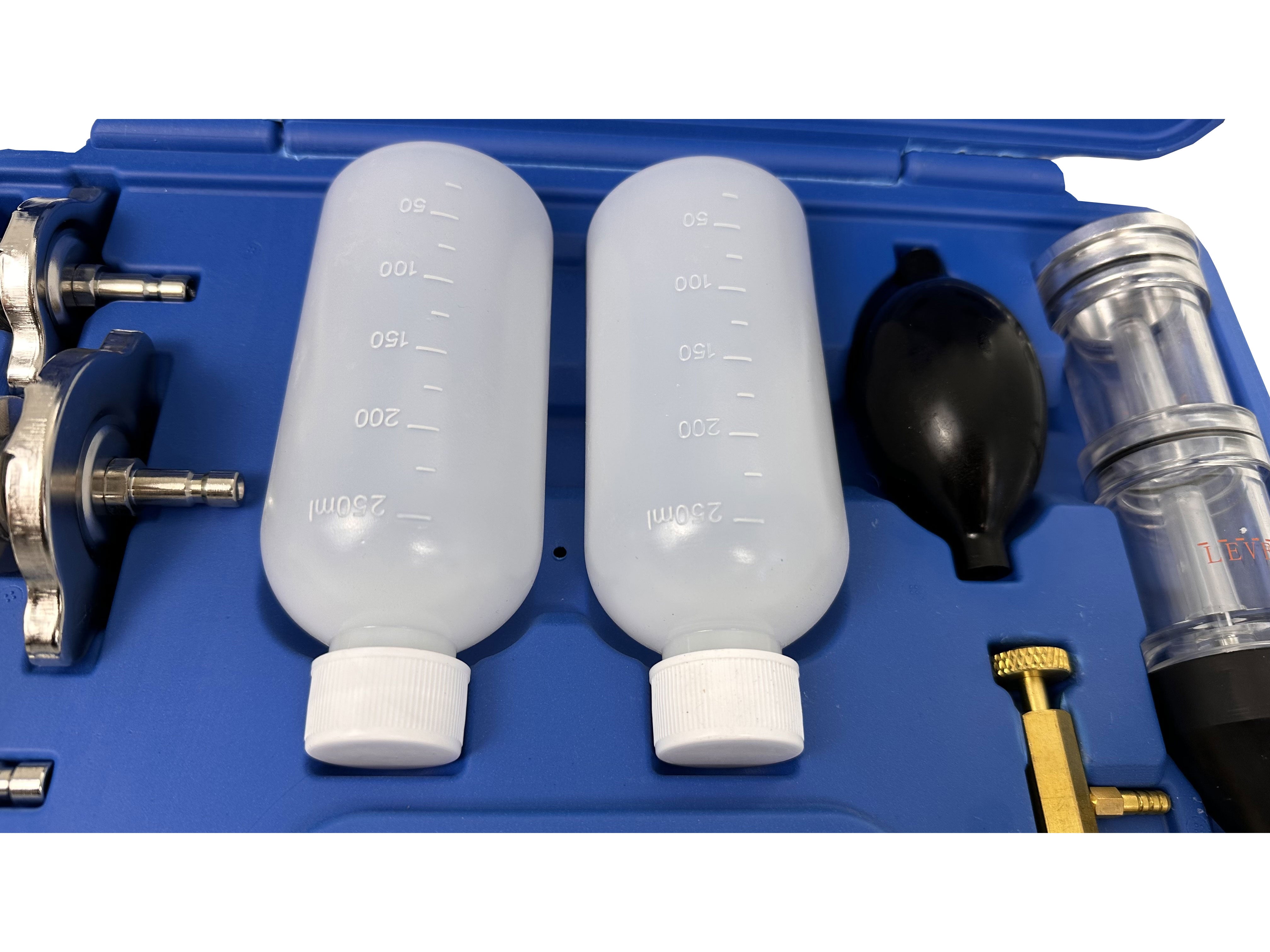 Tester tesnenia hlavy valcov motora - chladiaceho systému, CO2, s adaptérmi, Gebo Tools