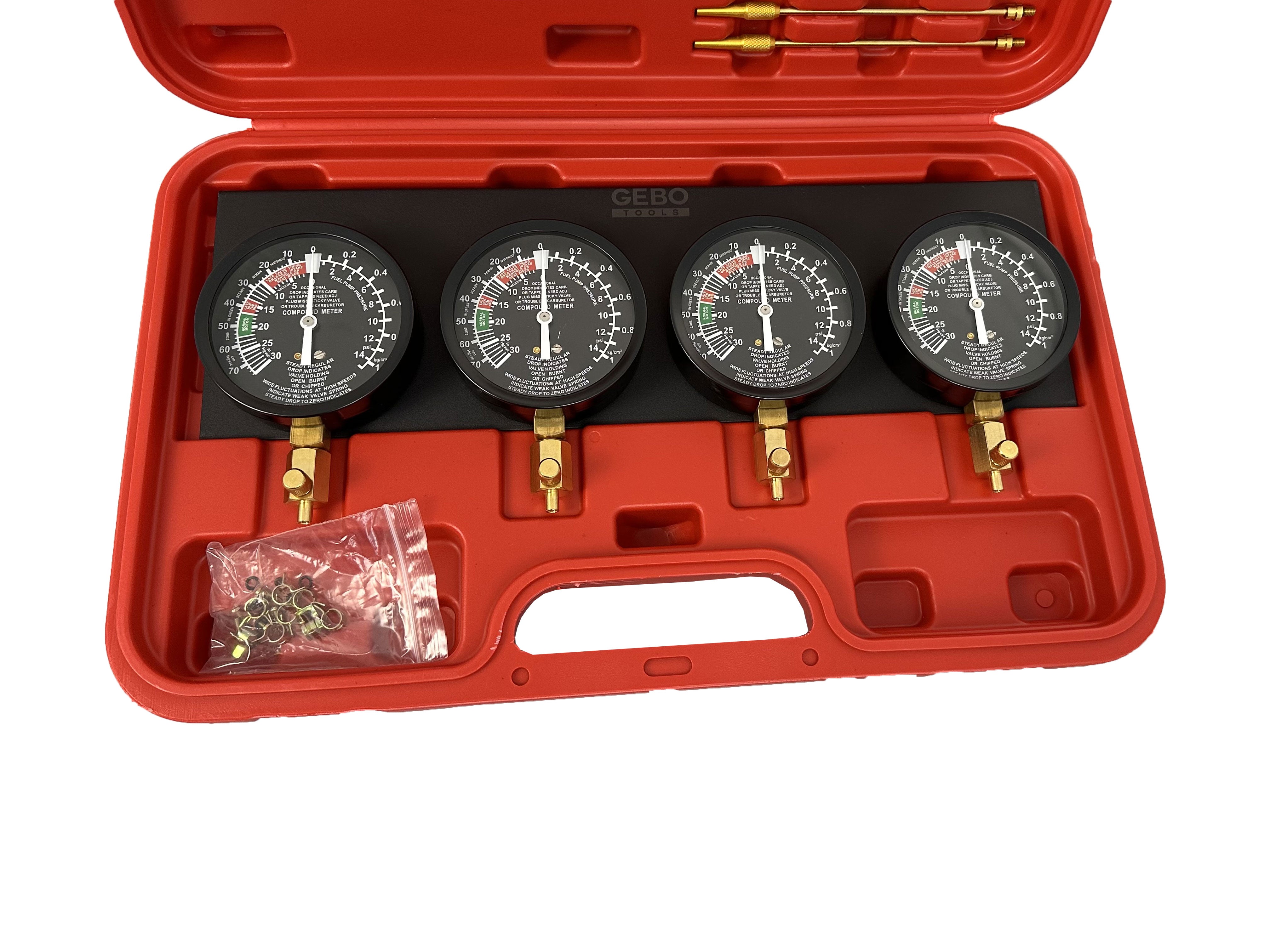 Synchronizácia karburátora - tester vákua a tlaku Gebo Tools
