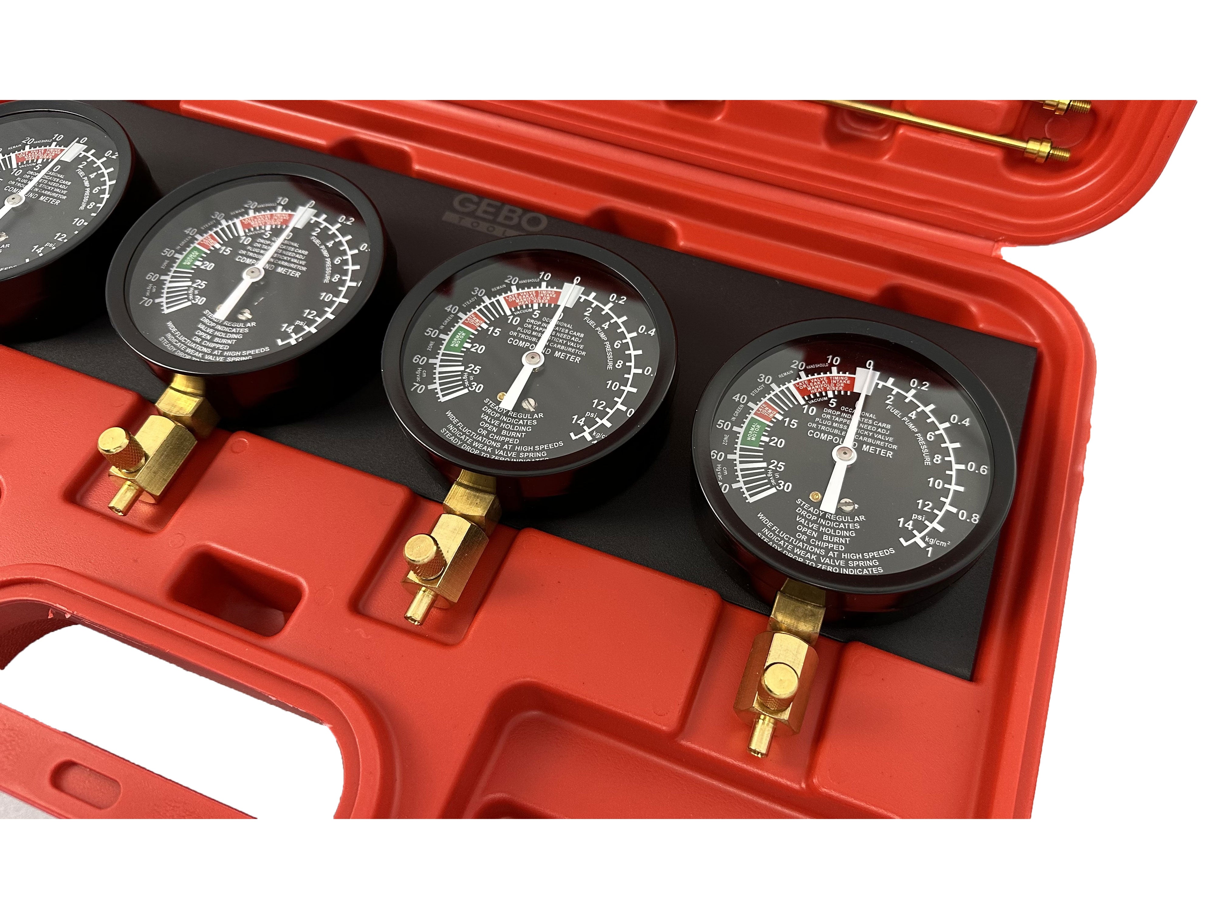 Synchronizácia karburátora - tester vákua a tlaku Gebo Tools