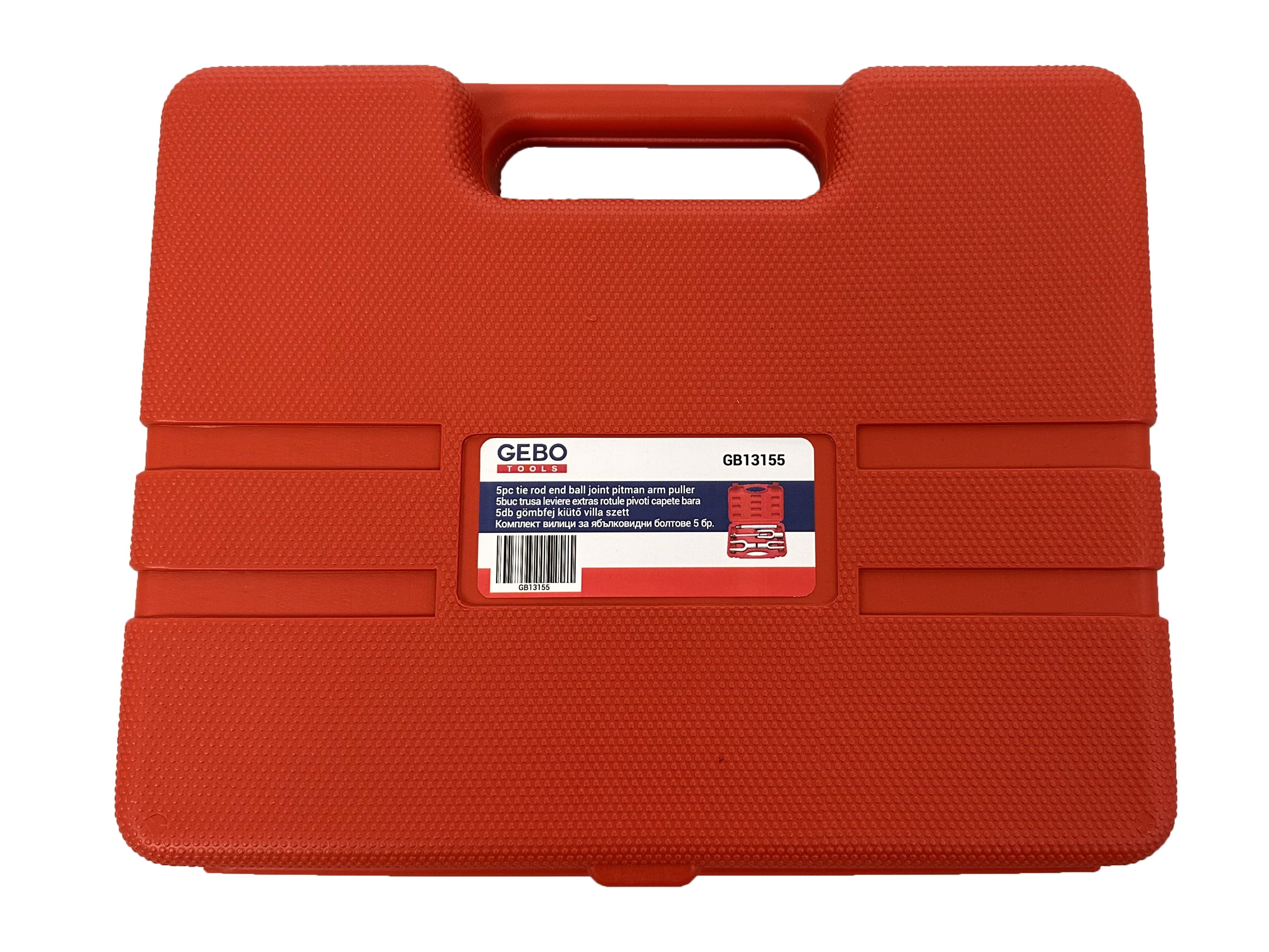 Sada pák a vidlíc na demontáž čapov, guľových kĺbov a koncoviek riadenia – Gebo Tools