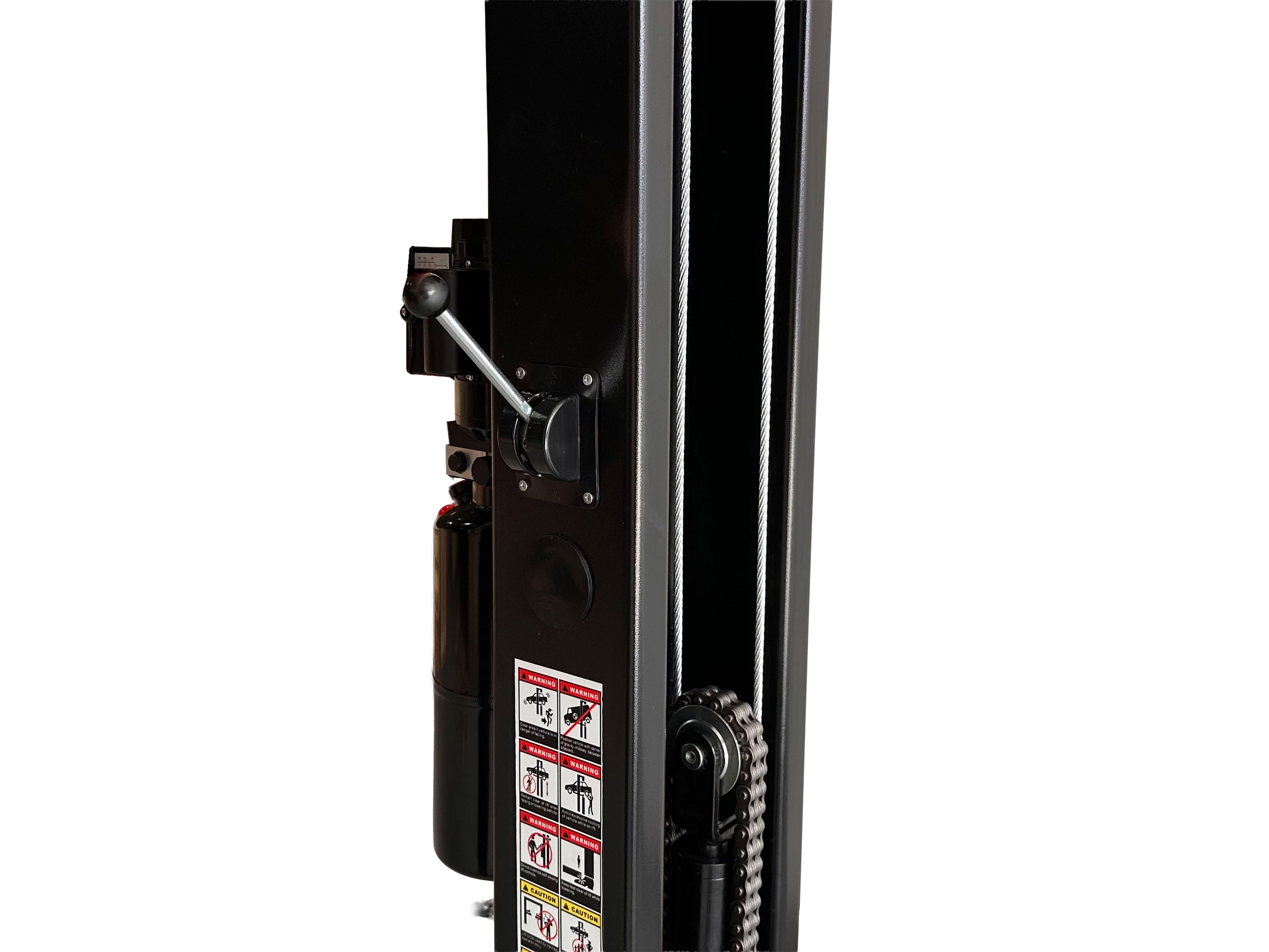 Dvojstĺpový elektrohydraulický zdvihák s manuálnym odblokovaním 4t 230V + olej zdarma