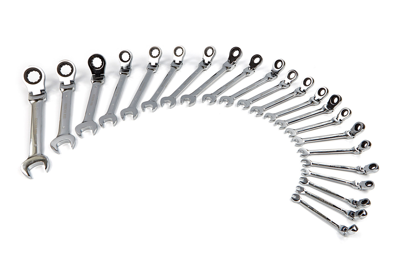 Sada kombinovaných očko-plochých kľúčov s račňou a kĺbom 22ks 6 - 32mm