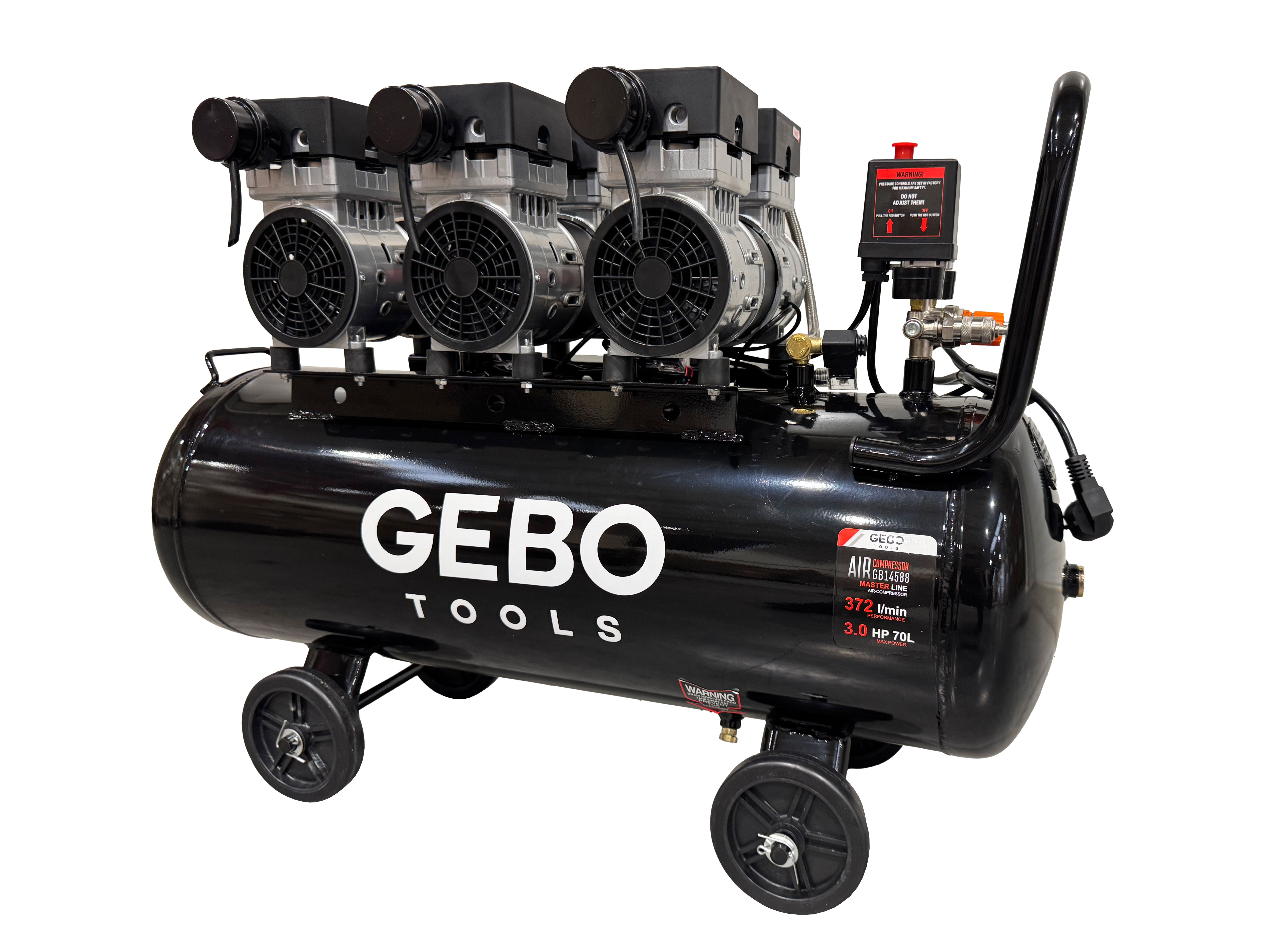 Tichý kompresor 70l M2 Gebo Tools