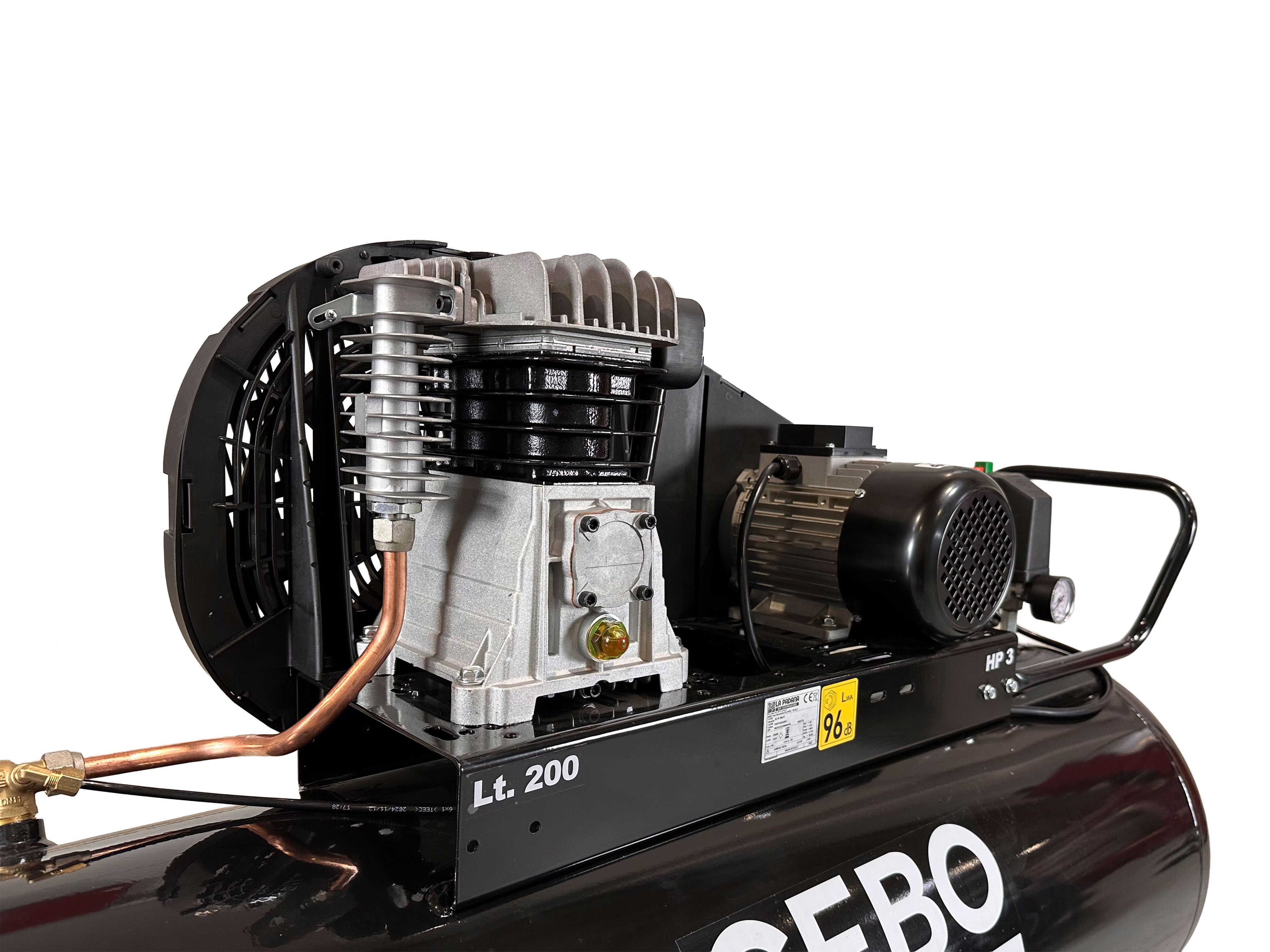 Profesionálny kompresor 200l 3hp 400V Gebo Tools