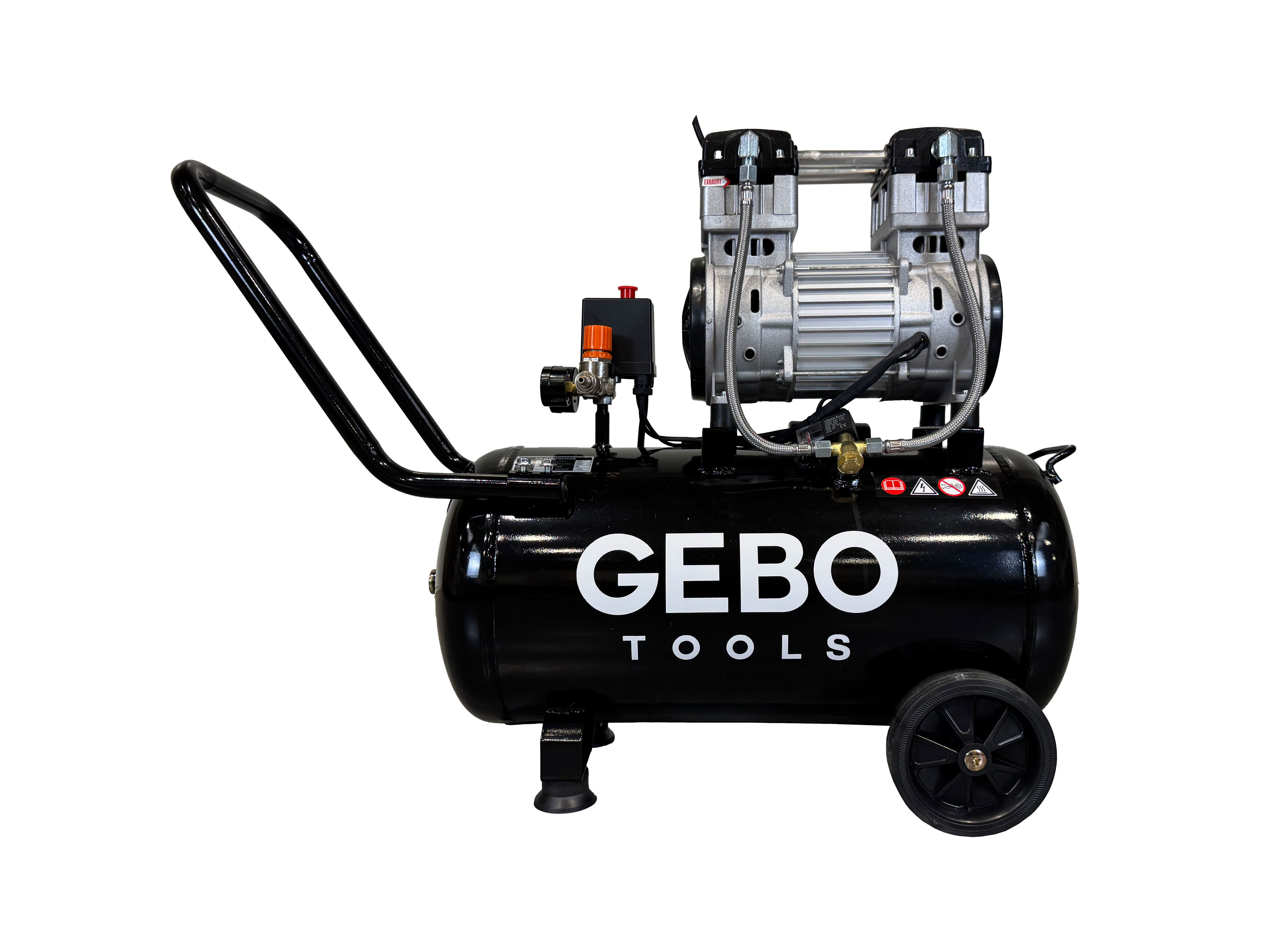 Tichý bezolejový kompresor 50l 2hp Gebo Tools