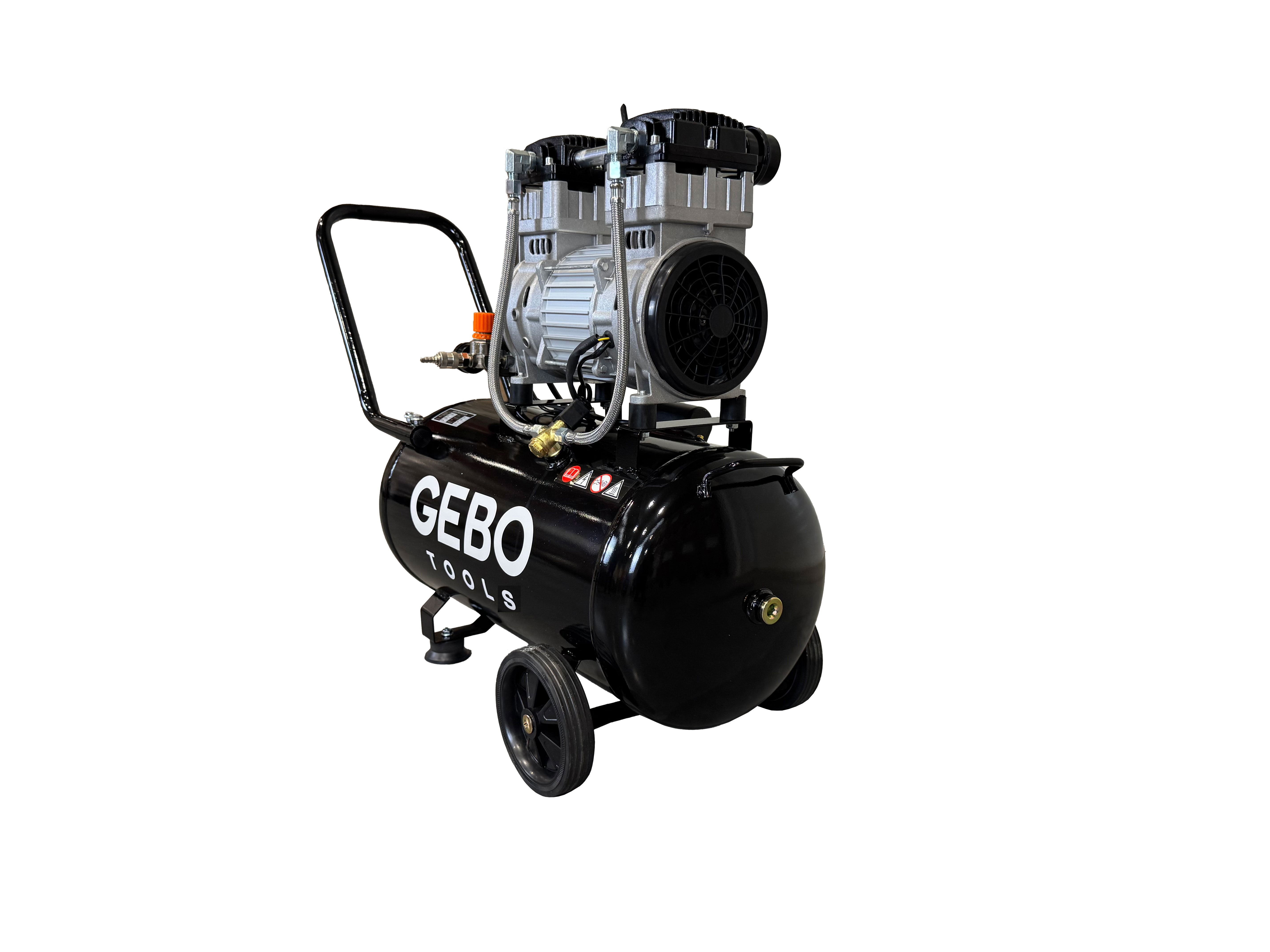 Tichý bezolejový kompresor 50l 2hp Gebo Tools