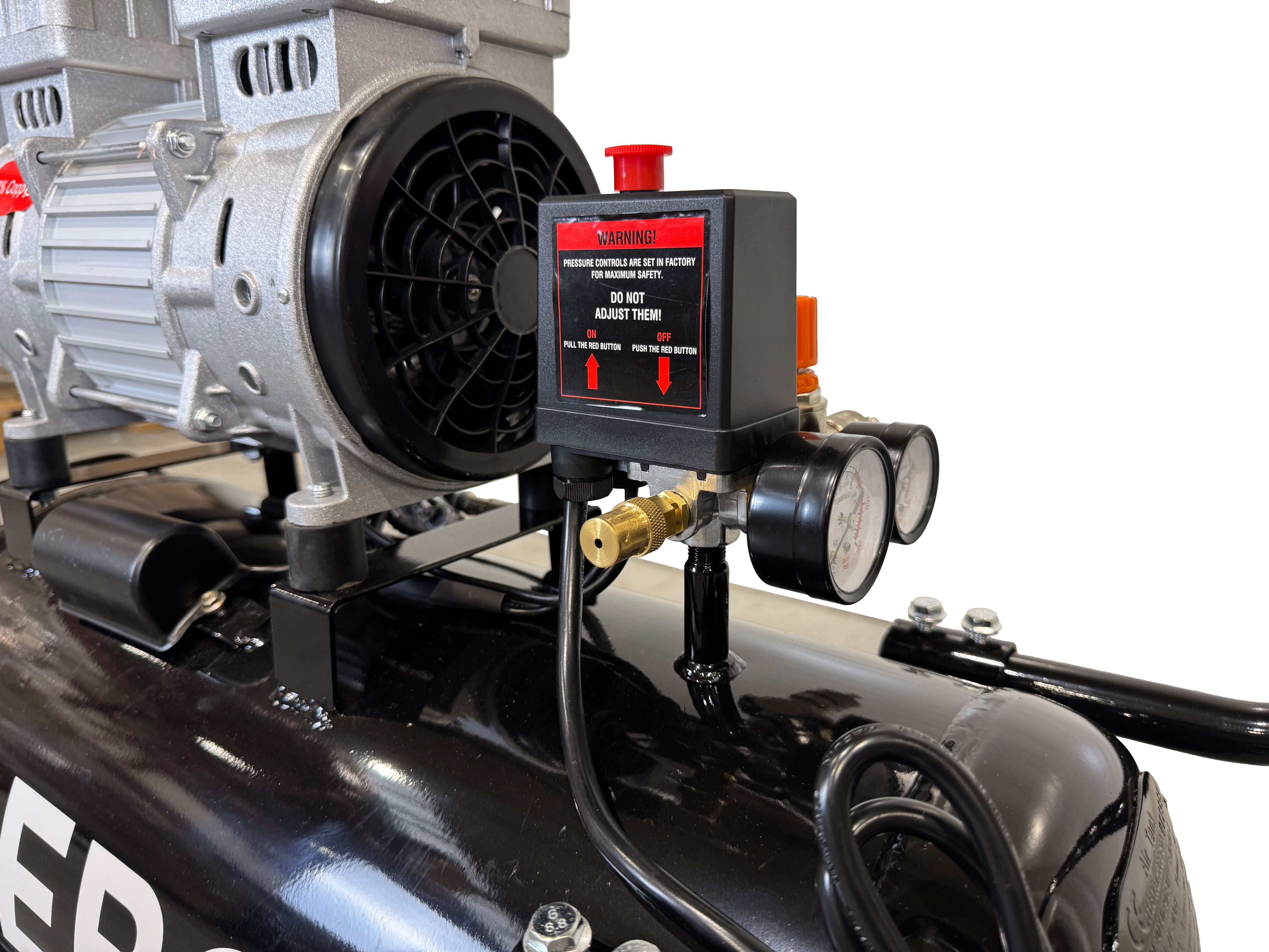 Tichý bezolejový kompresor 50l 2hp Gebo Tools