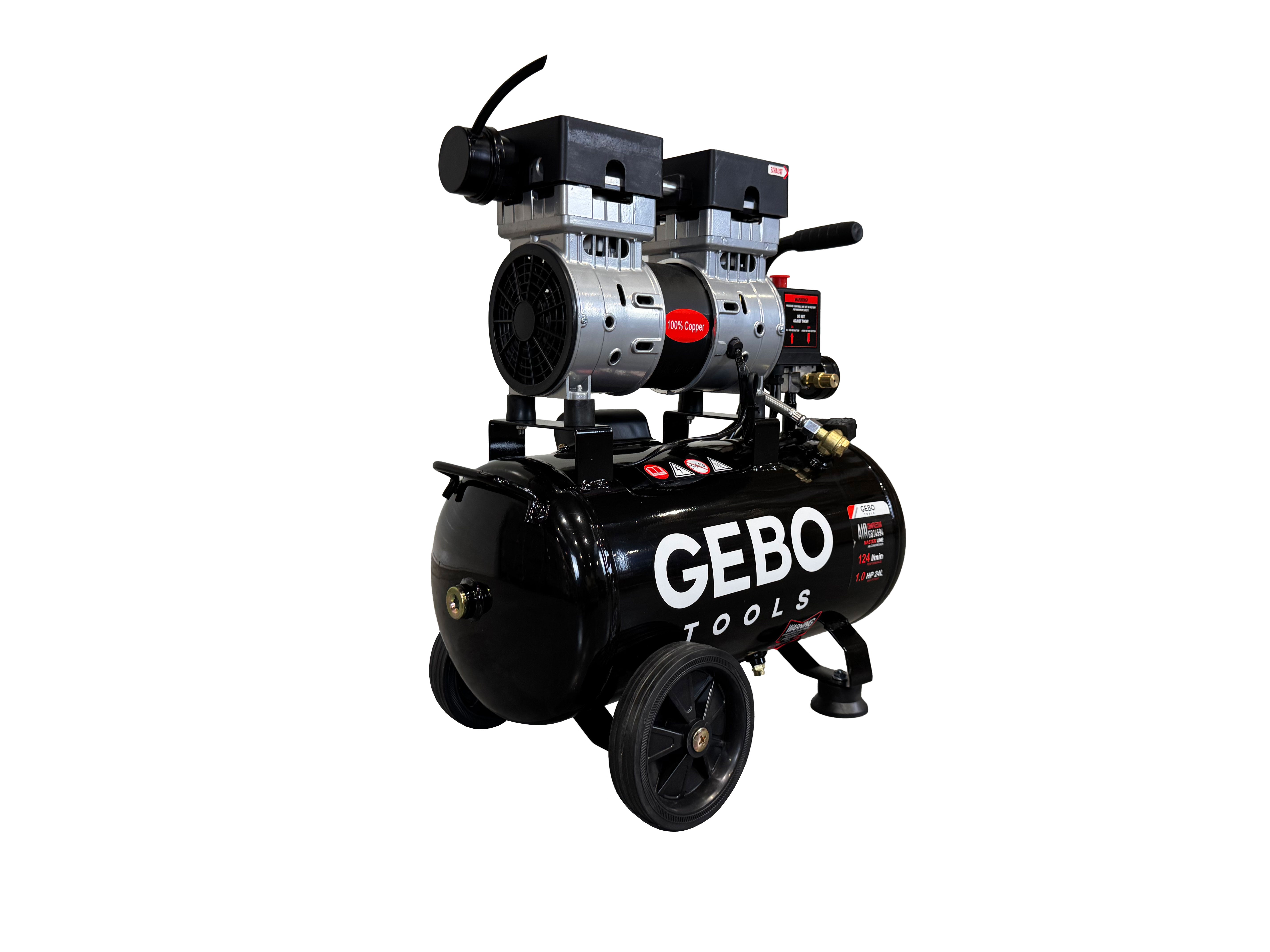 Tichý bezolejový kompresor 24l Gebo Tools