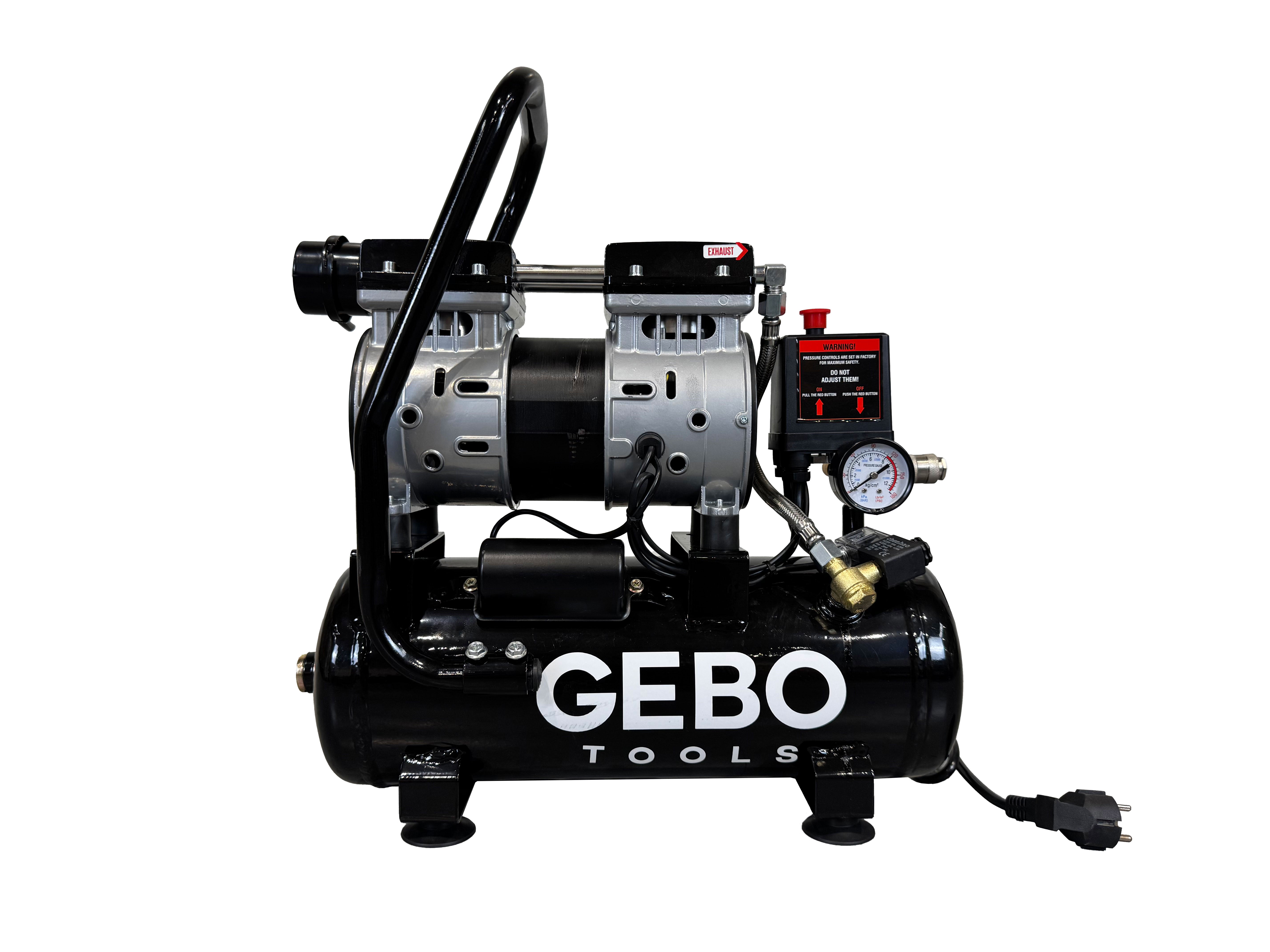 Tichý bezolejový kompresor 9l Gebo Tools