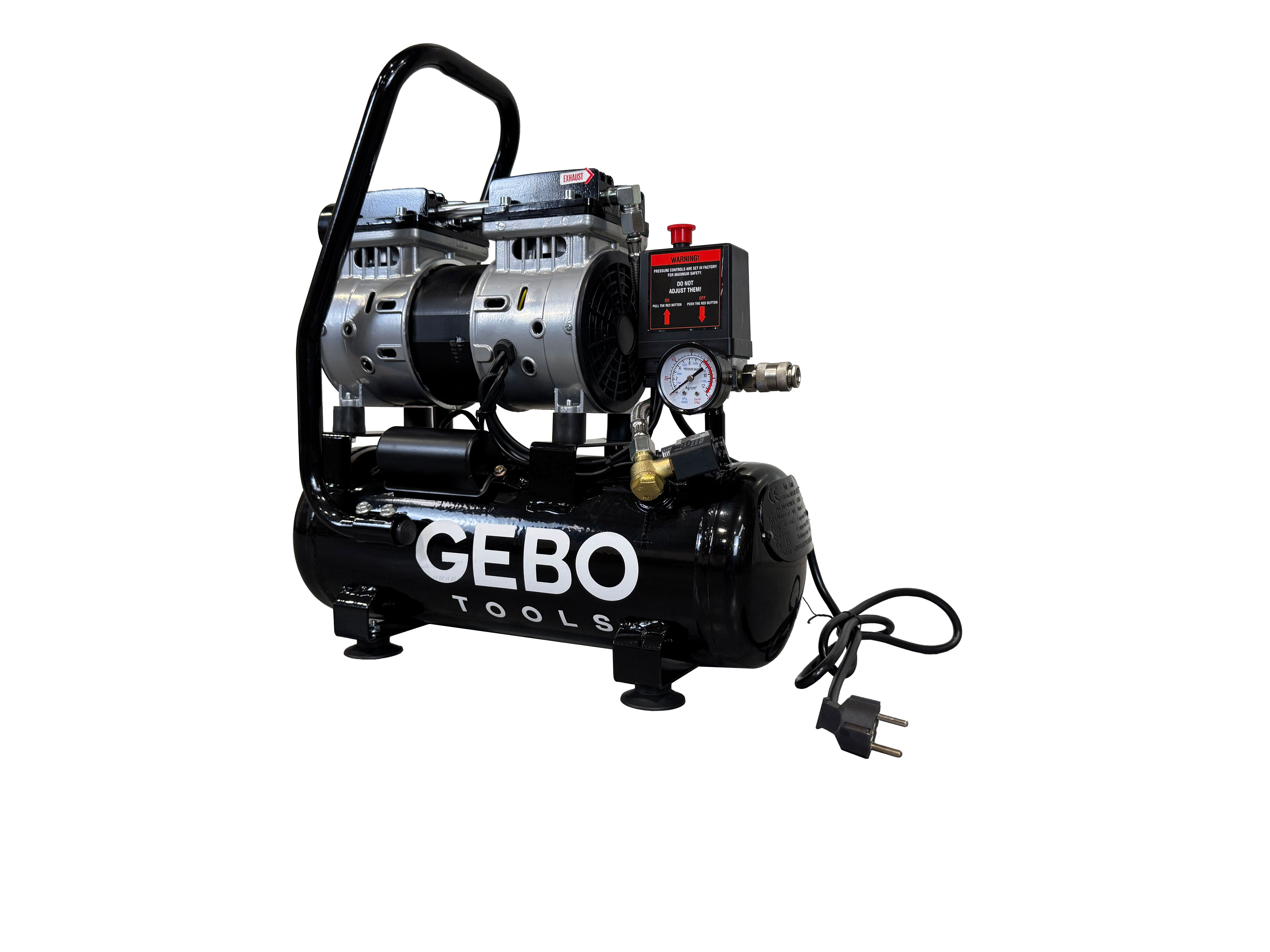 Tichý bezolejový kompresor 9l Gebo Tools