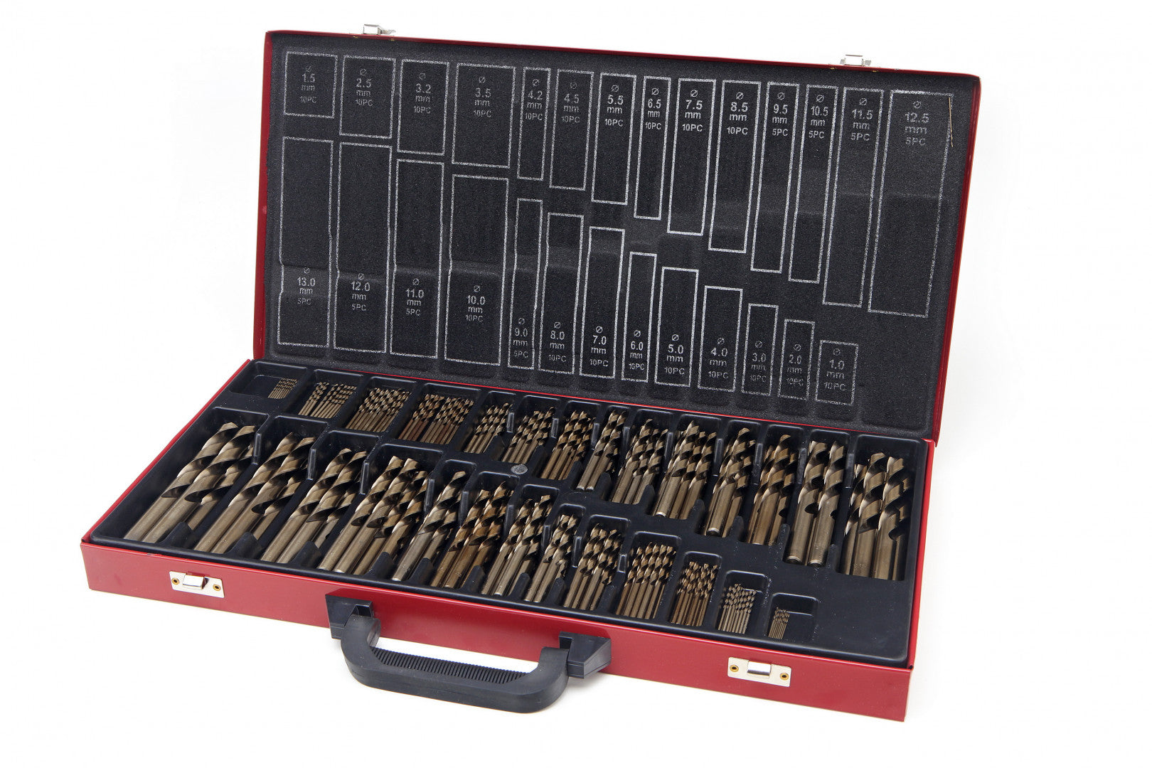 Sada profesionálnych vrtákov HSS-5% kobalt 230 kusov