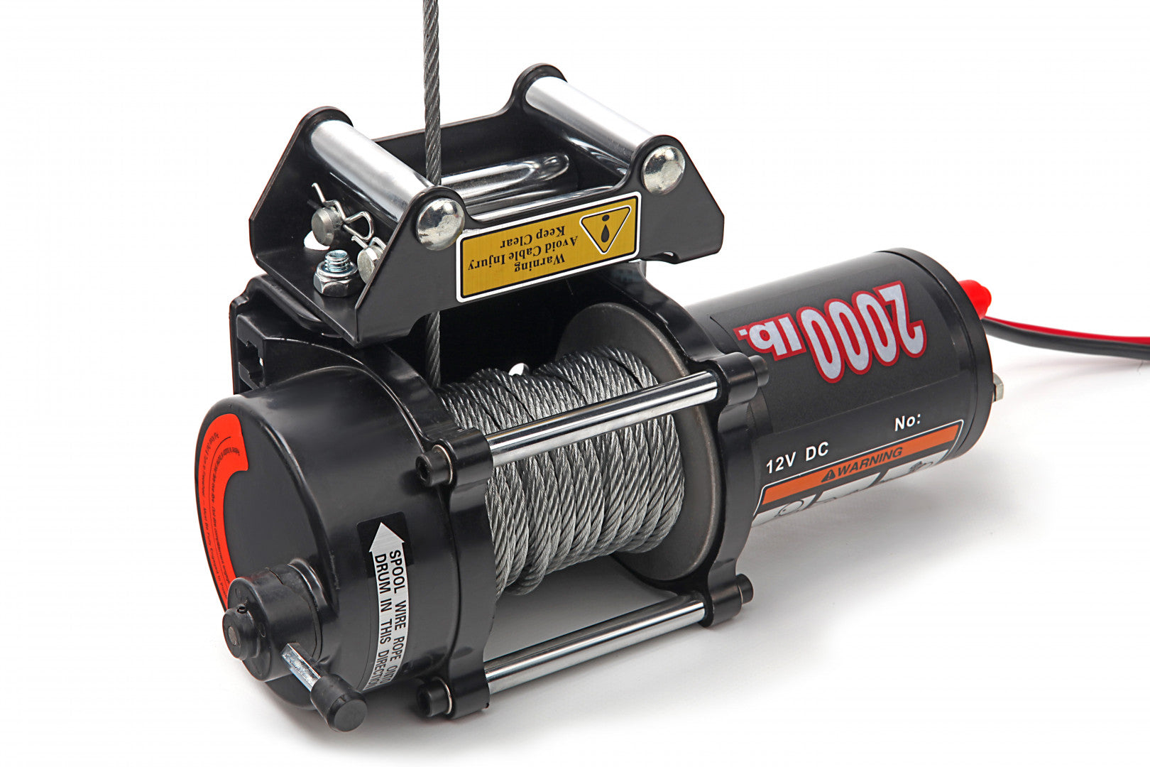 Elektrický lanový naviják 12V 900kg 0,9hp HBM Machines Holandsko