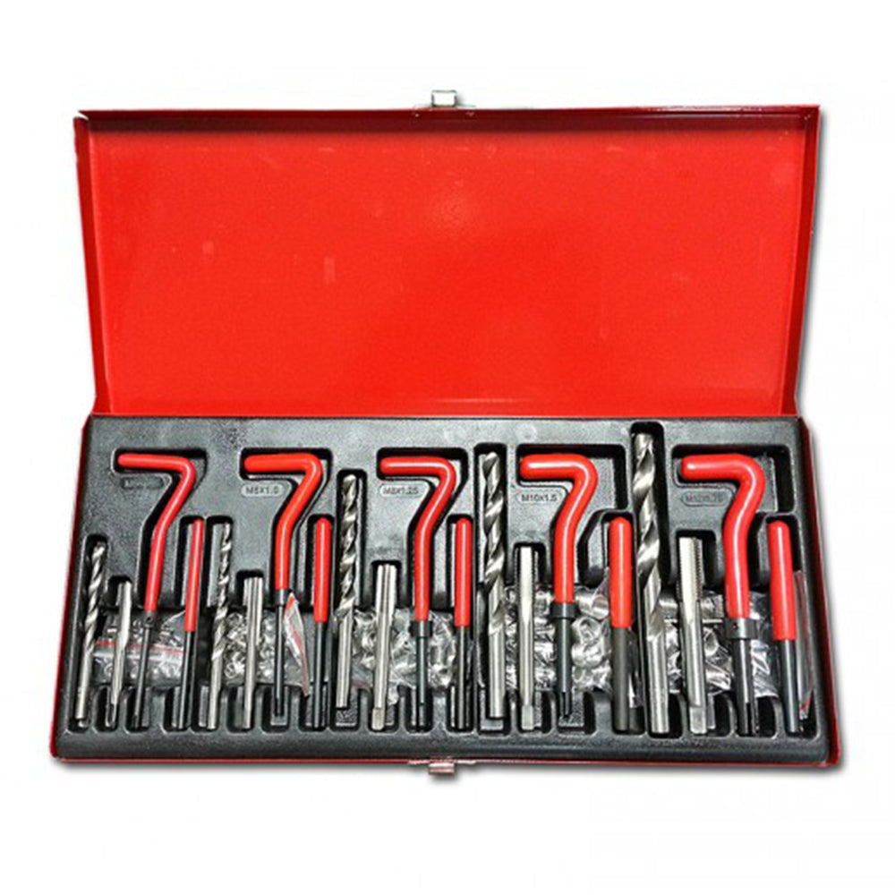 Súprava na opravu závitov M5 M6 M8 M10 M12, 131ks