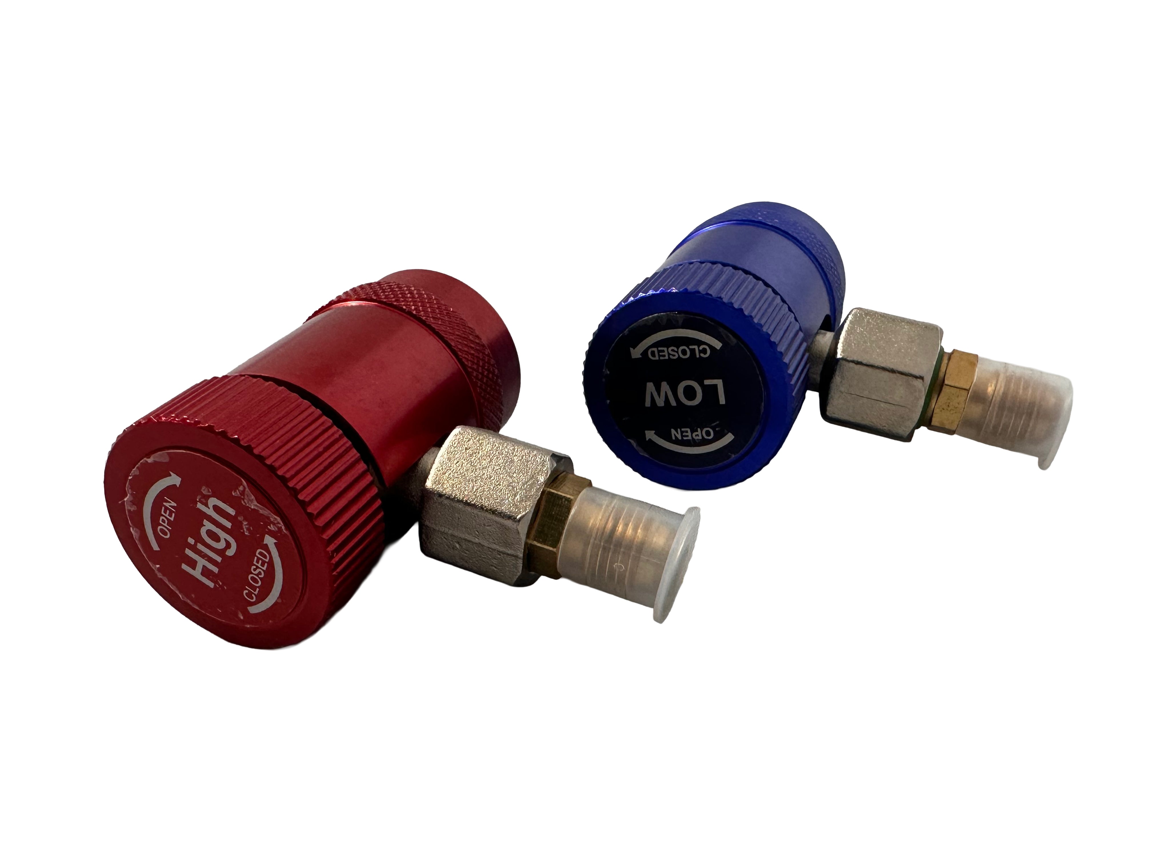 Rýchlospojka na klimatizáciu, s ventilom a adaptérom R1234YF, 90 stupňov, sada 2ks Gebo Tools