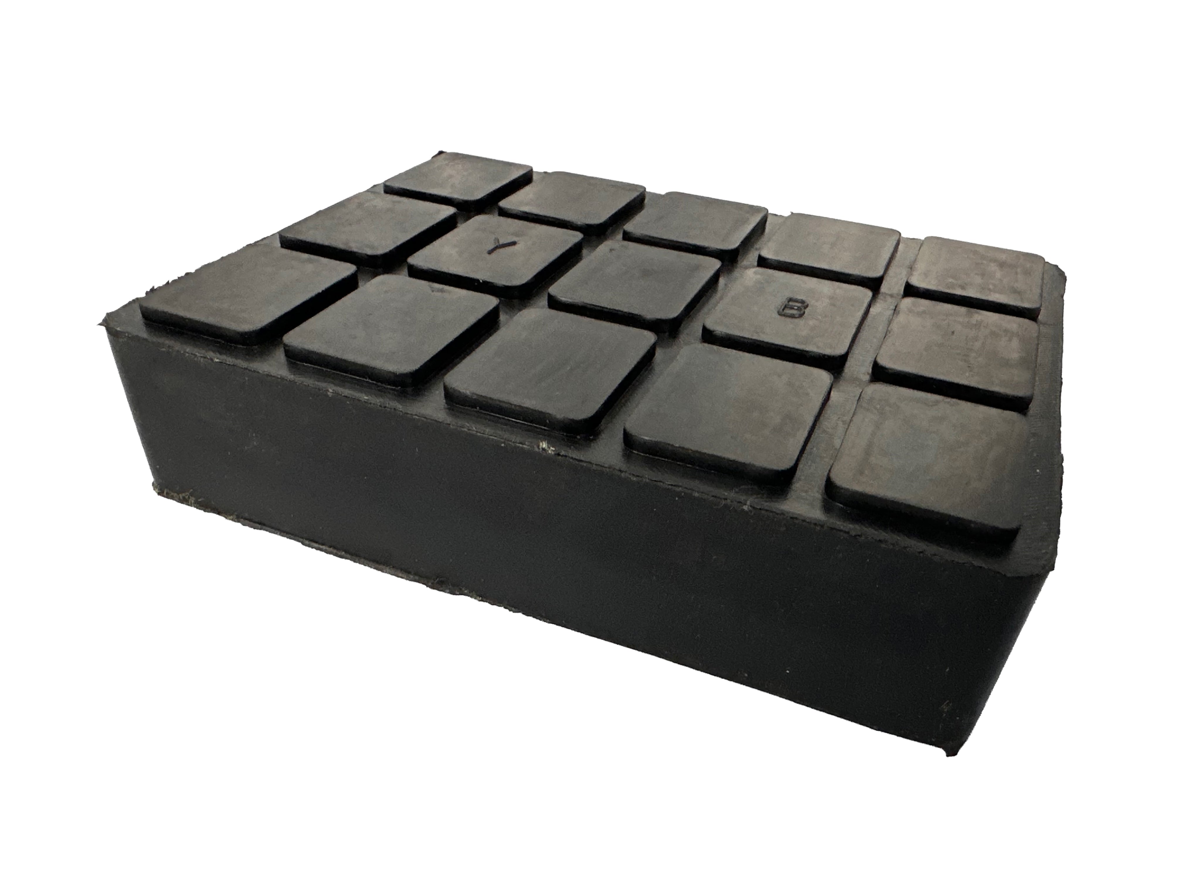 Gumová podložka pre nožnicové zdviháky, obdĺžniková 160 x 120 x 40mm, Gebo Tools