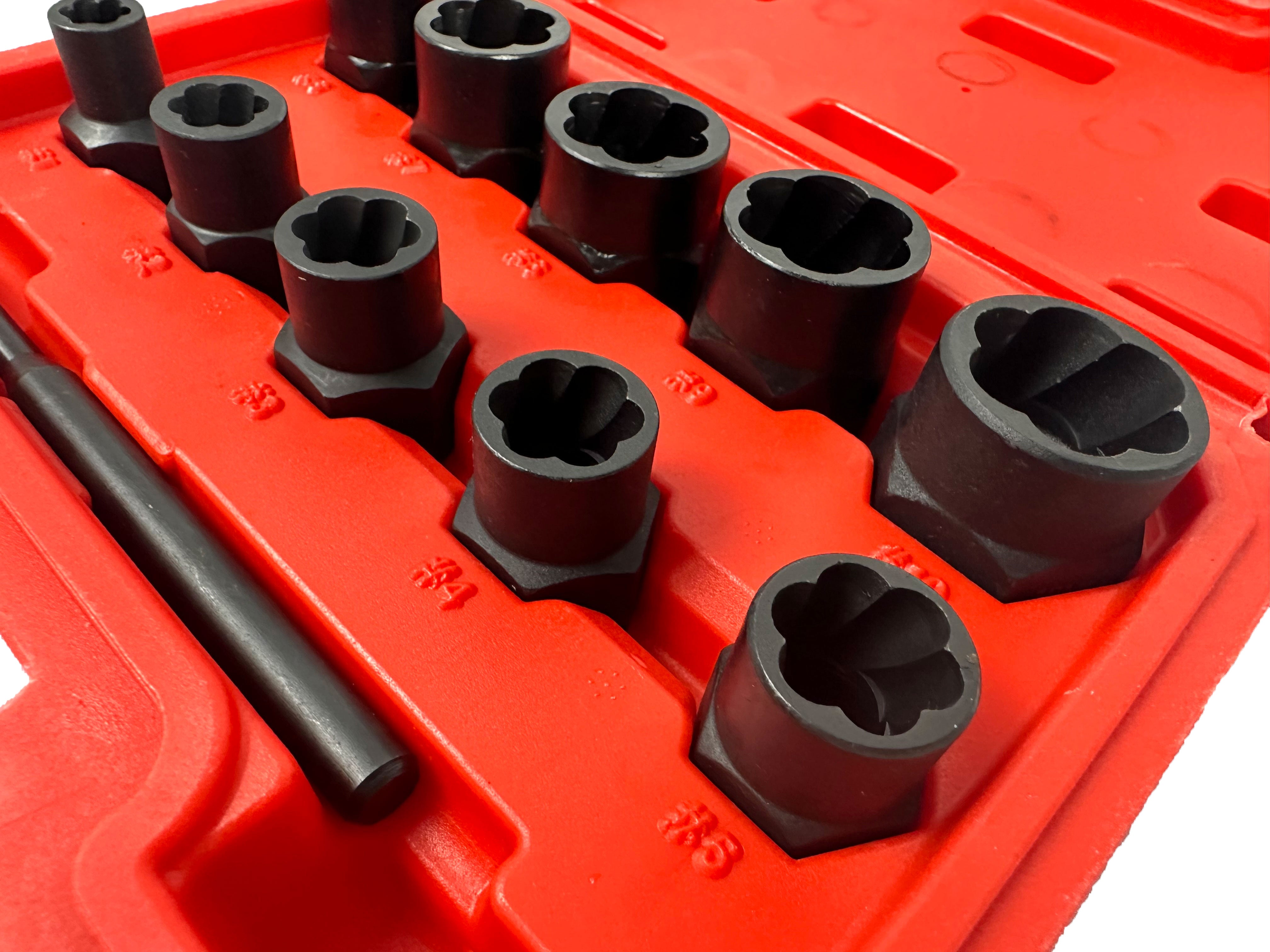 Sada hlavíc na opotrebované skrutky 9 - 19mm, 11ks Gebo Tools