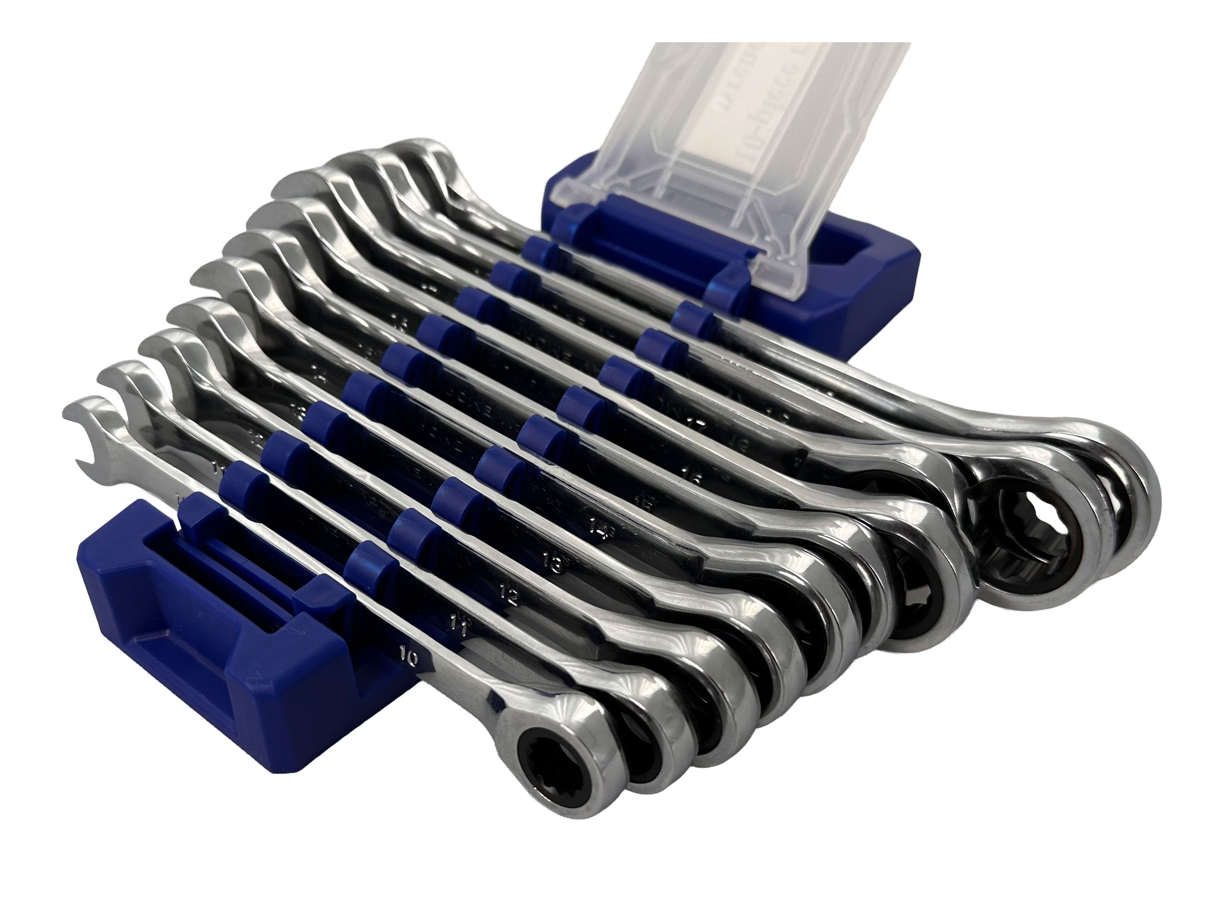 Sada extra krátkych kombinovaných kľúčov 10 - 19mm, Gebo Tools