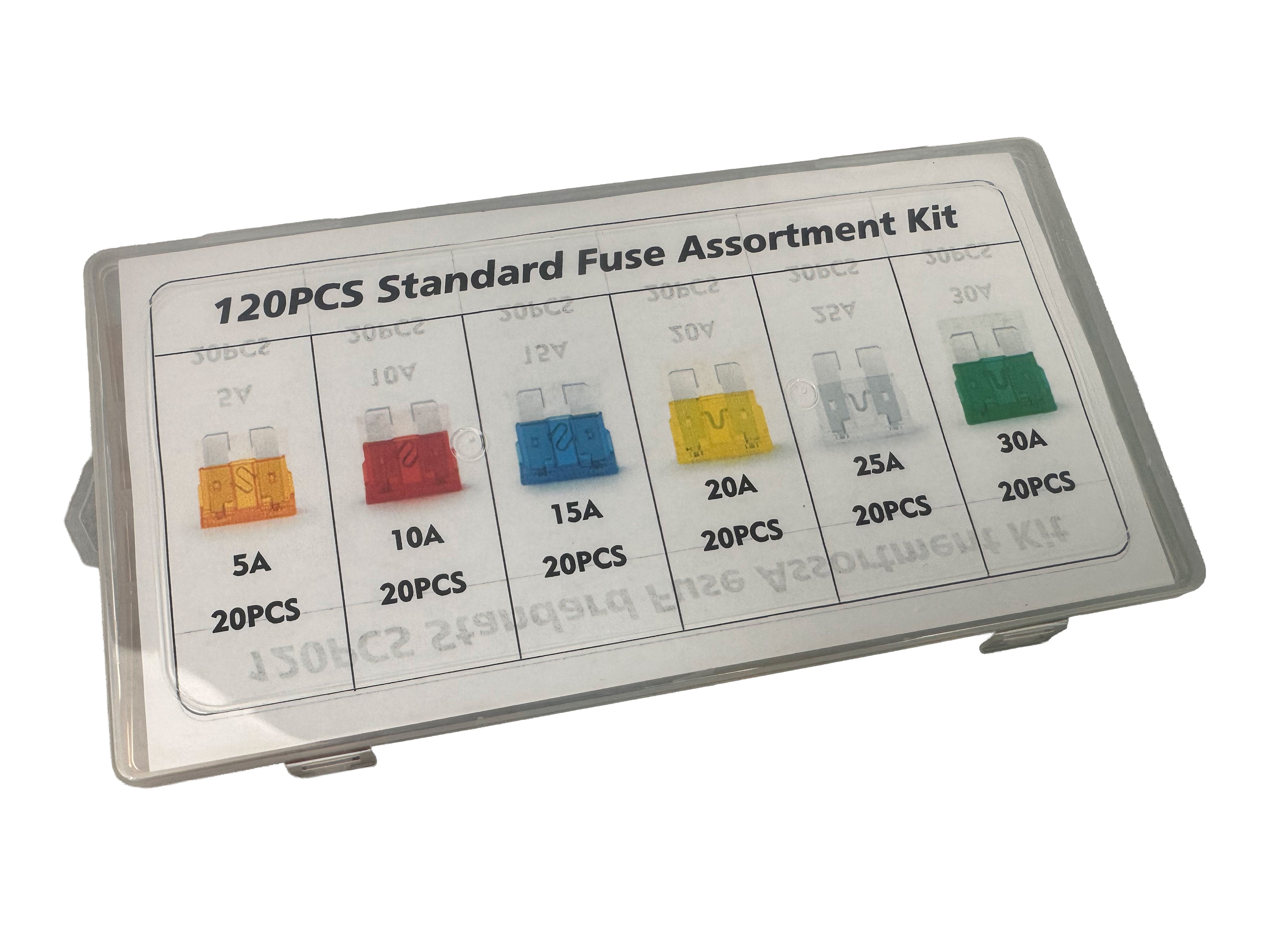 Sada automobilových poistiek 5 - 30amp, 120ks