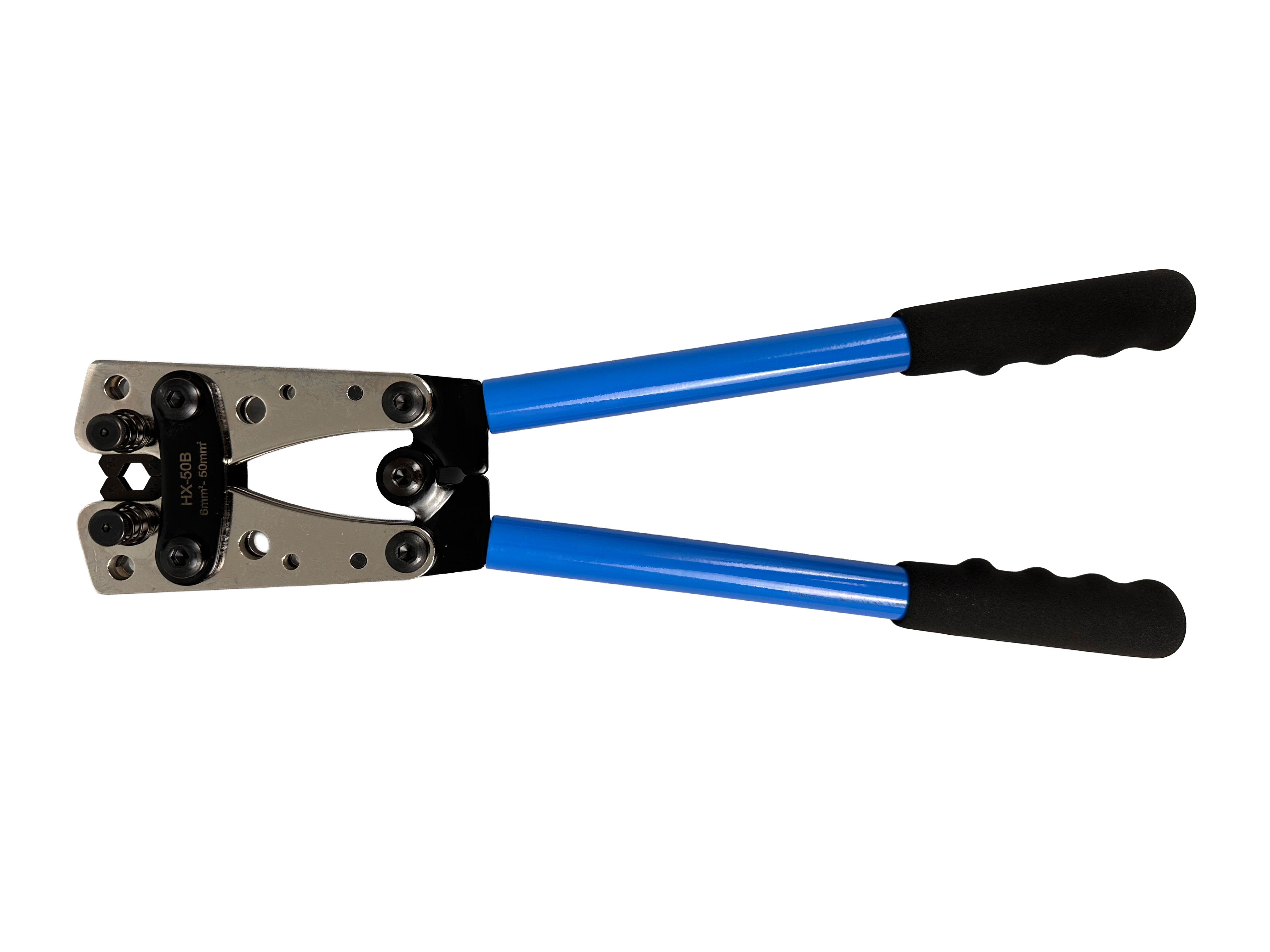 Krimpovacie kliešte na odizolované elektrické káble, konektory s veľkými primermi 6,0 - 50mm2 Gebo Tools