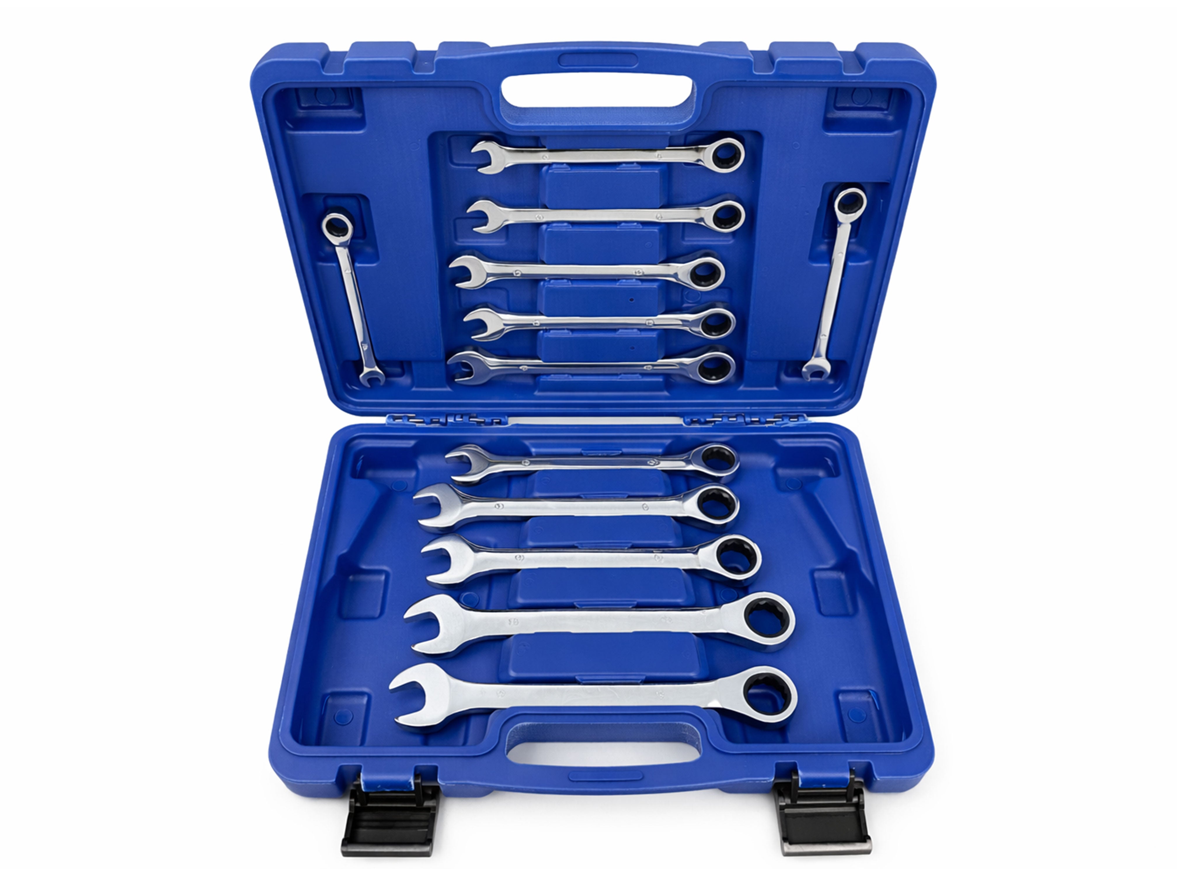 Sada kombinovaných kľúčov s račňou 8 - 19mm 12ks Gebo Tools