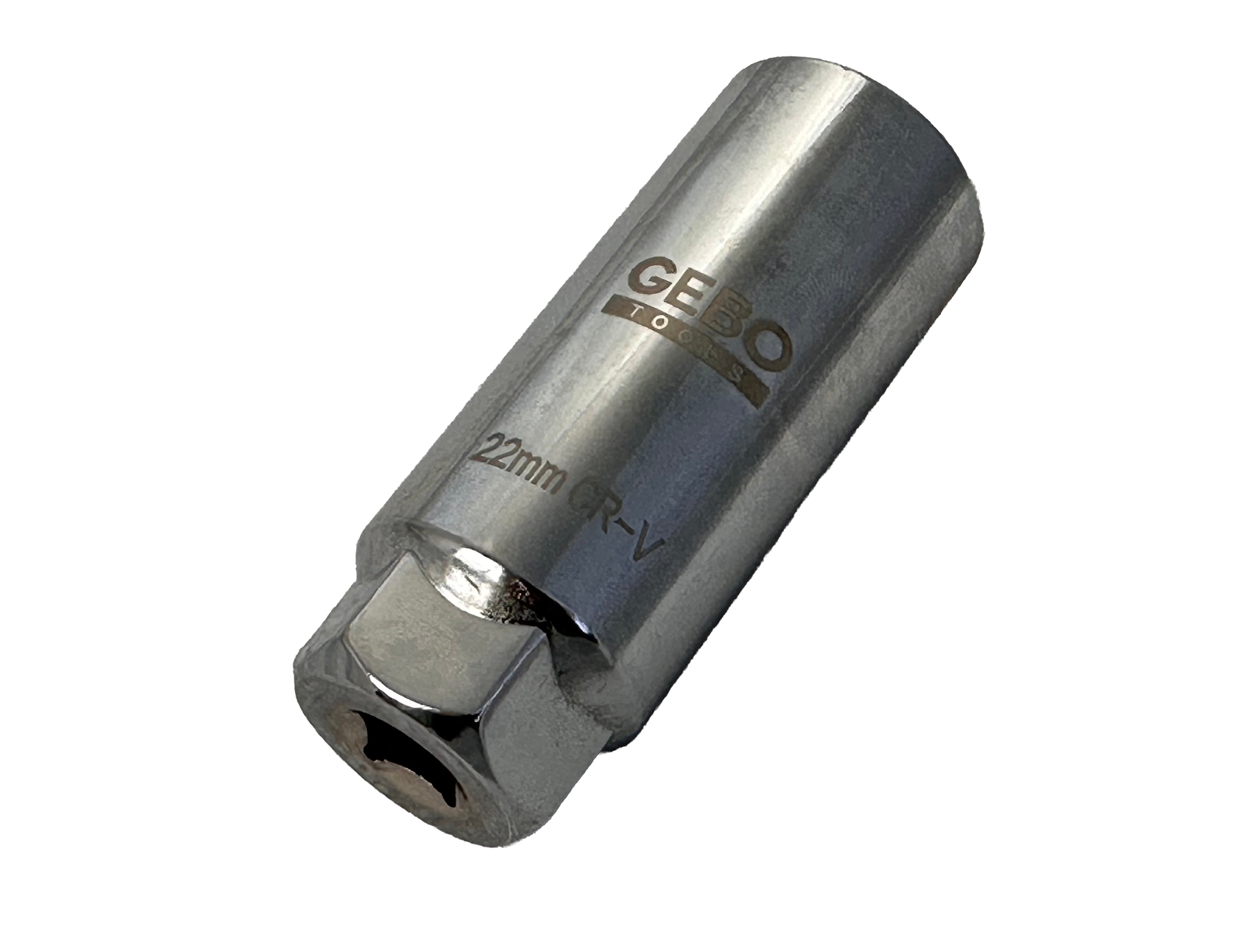 Hlavica - kľúč na lambda sondu 3/8'', 22mm, s drážkou 8mm, Gebo Tools