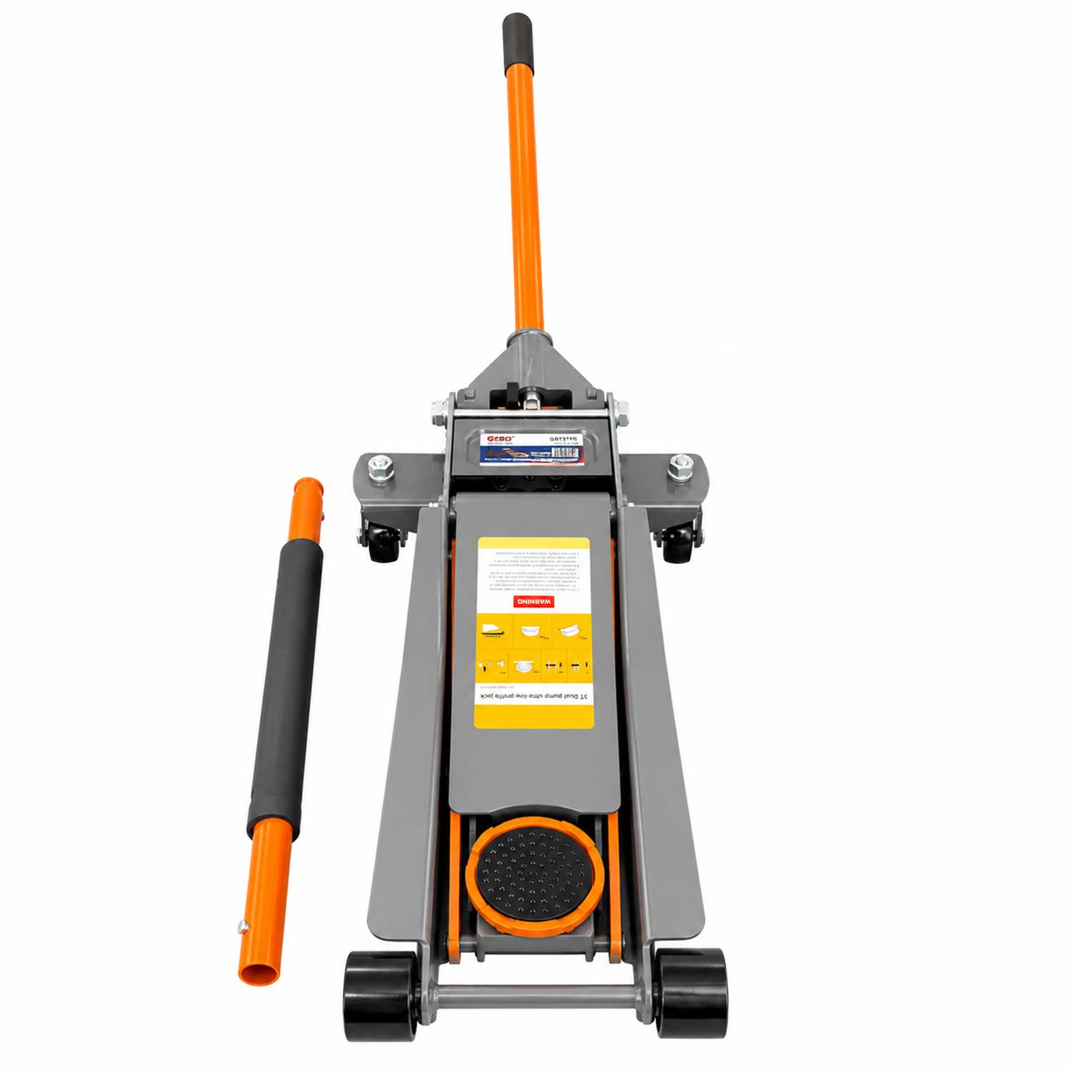 Nízkoprofilový hydraulický pojazdný zdvihák 3t, dvojpiestový Gebo Tools