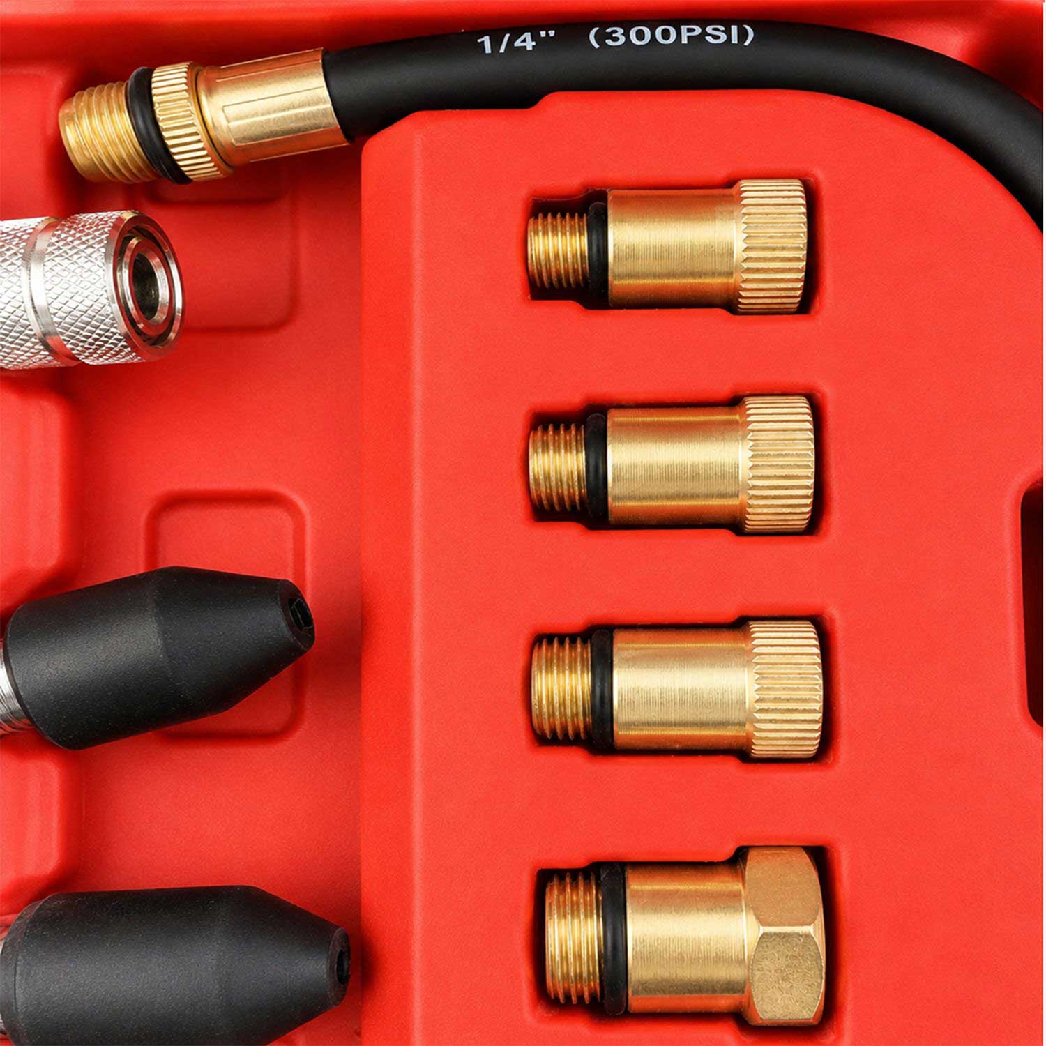 Tester kompresie - kompresiometer benzínových motorov s digitálnym manometrom 8ks Gebo Tools