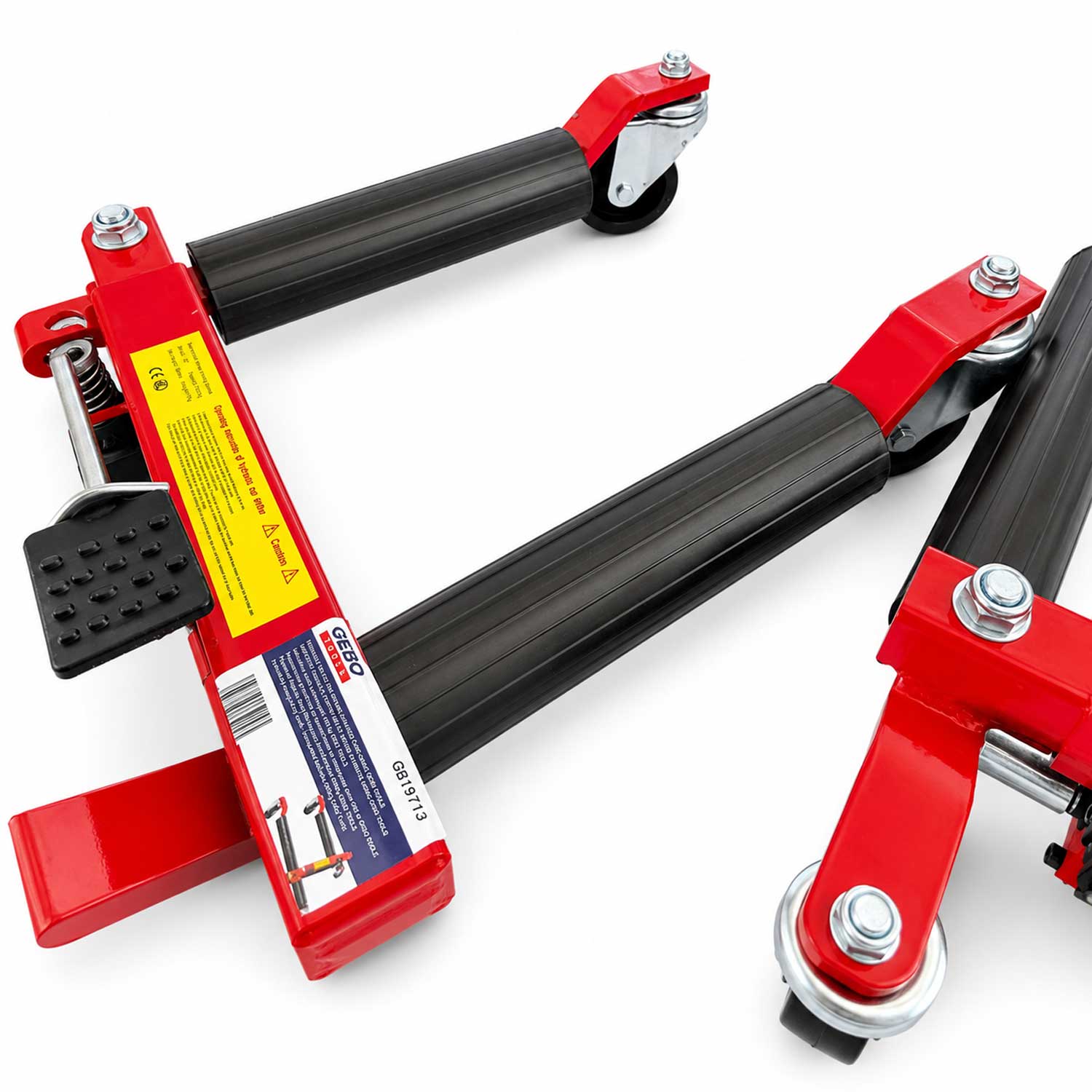 Hydraulický zdvihák - manipulačný vozík na presun poškodených vozidiel 680kg Gebo Tools