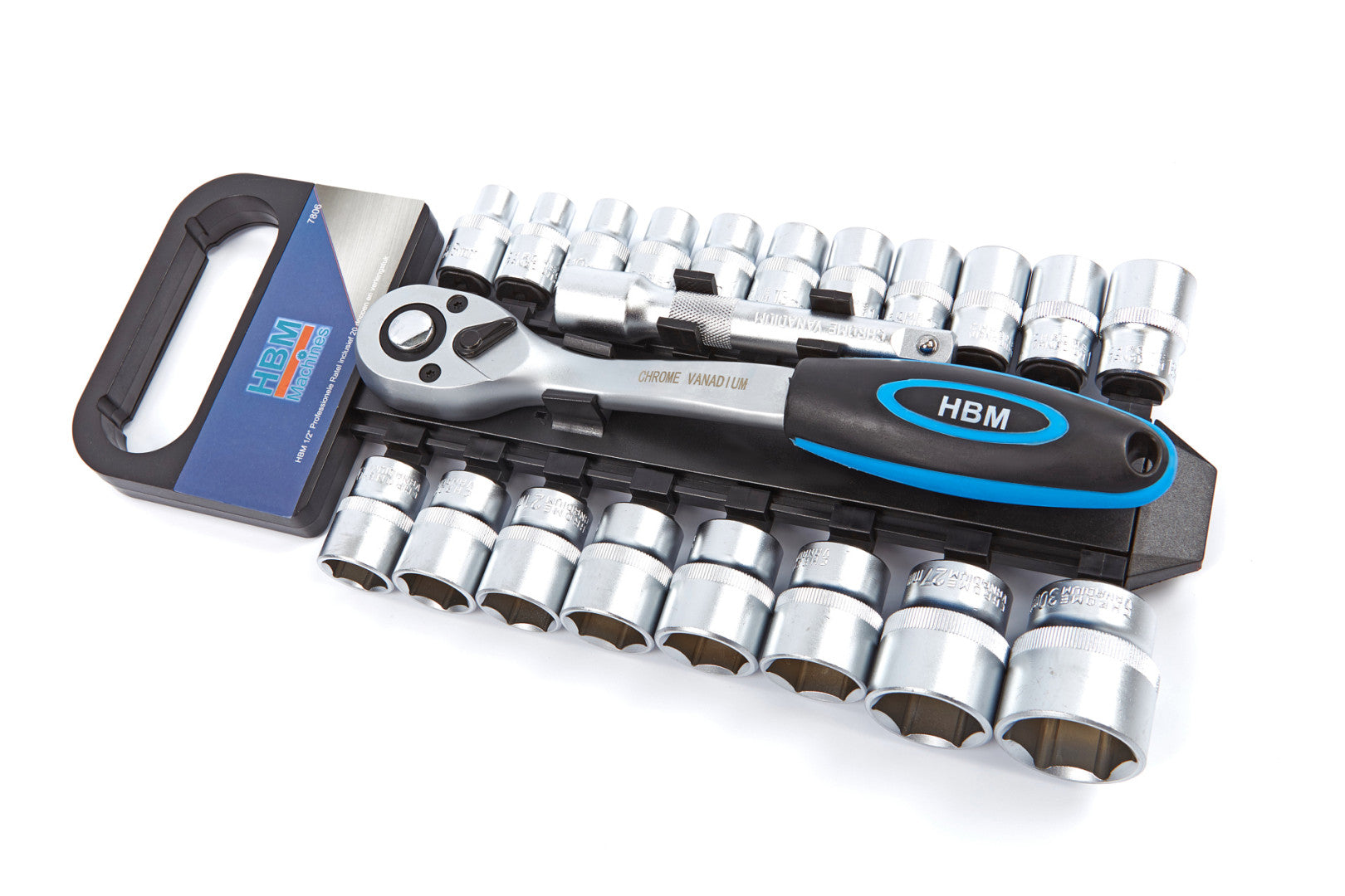 Sada račňového kľúča s nástrčkami 1/2, 20 kusov