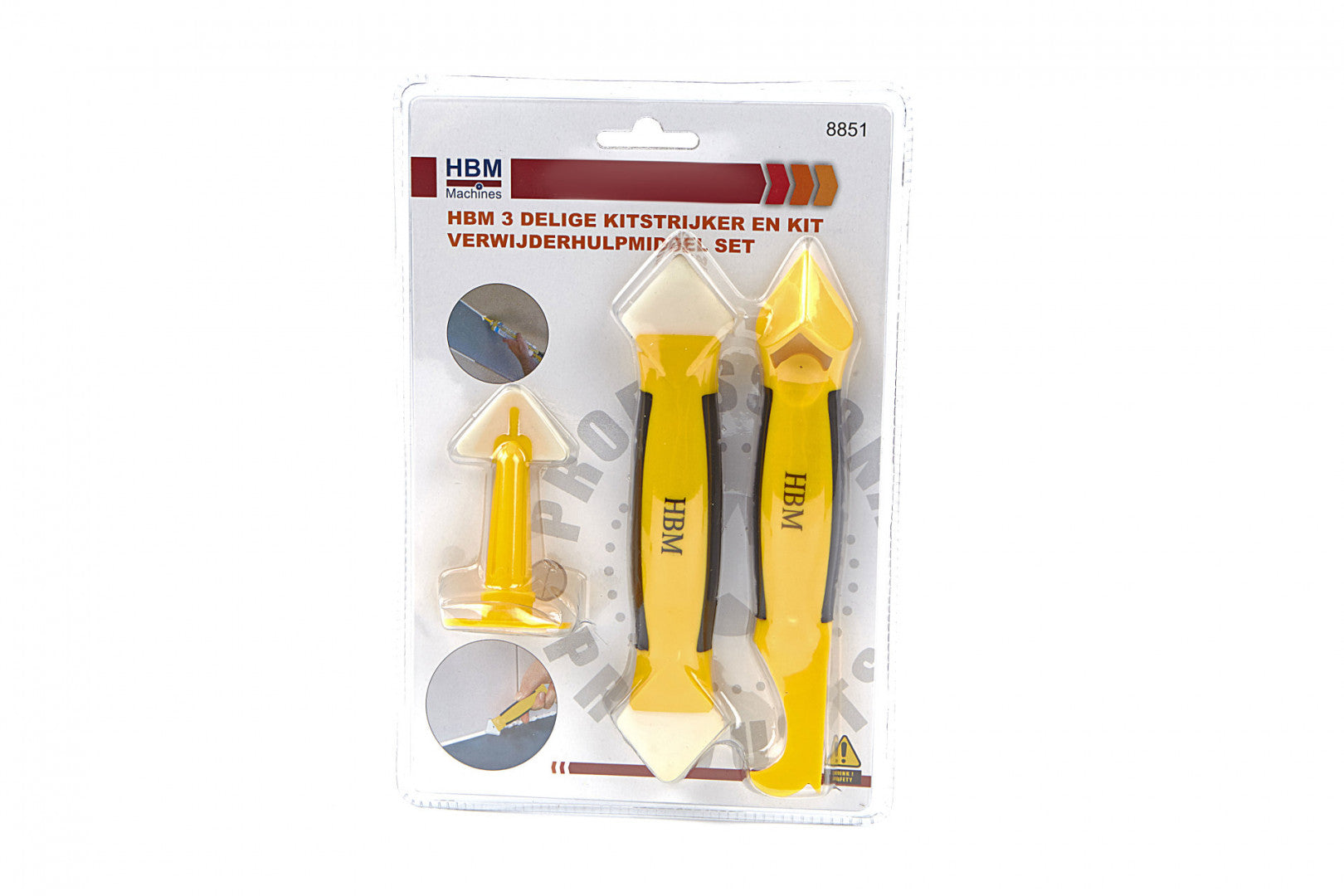 Sada na nanášanie a čistenie silikónu 3 kusy