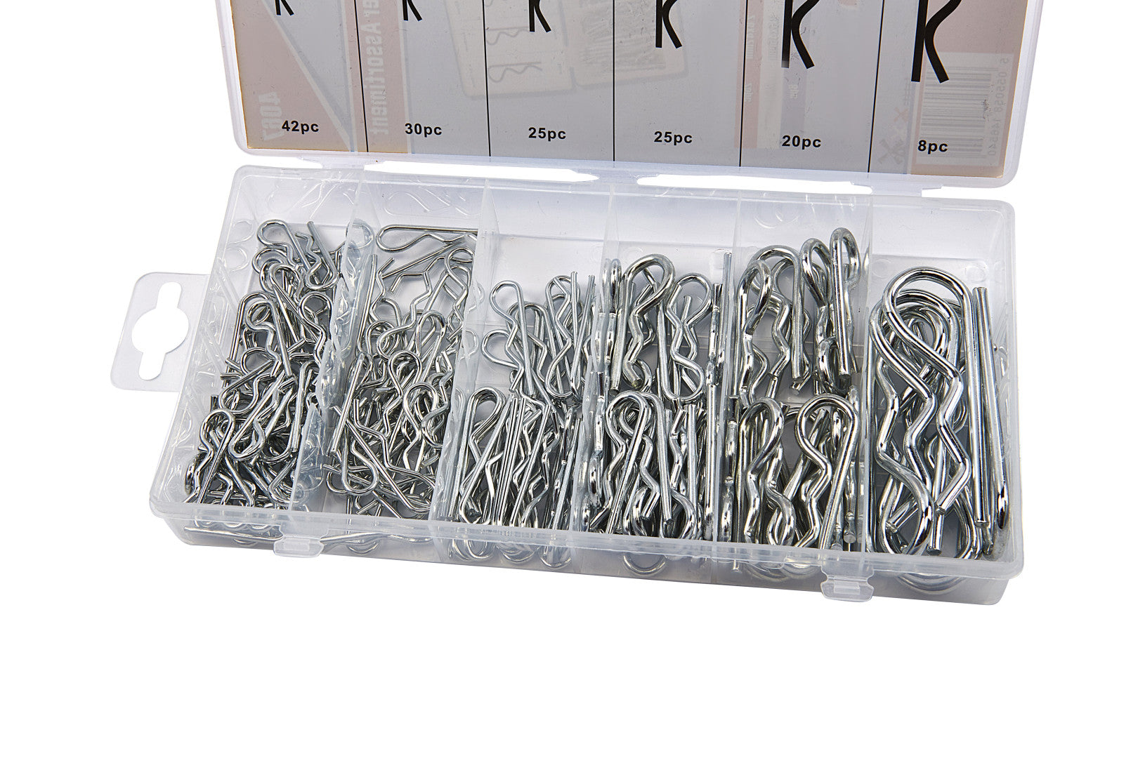 Sada závlačiek 150 kusov hbm