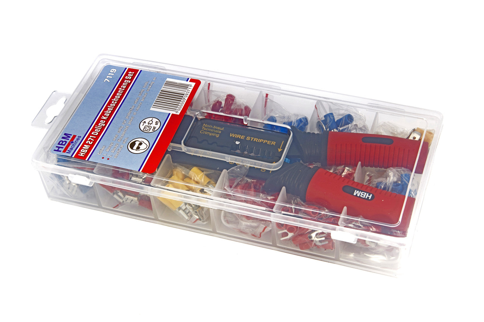 Sada krimpovacích klieští na elektrické koncovky 271ks