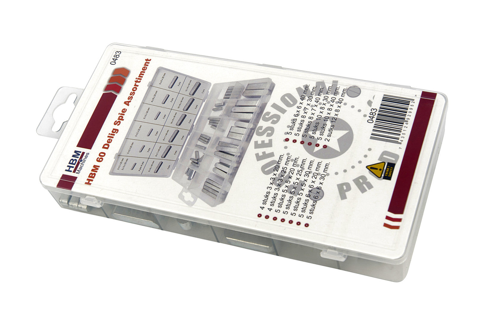 Sada presných klinov 60 kusov