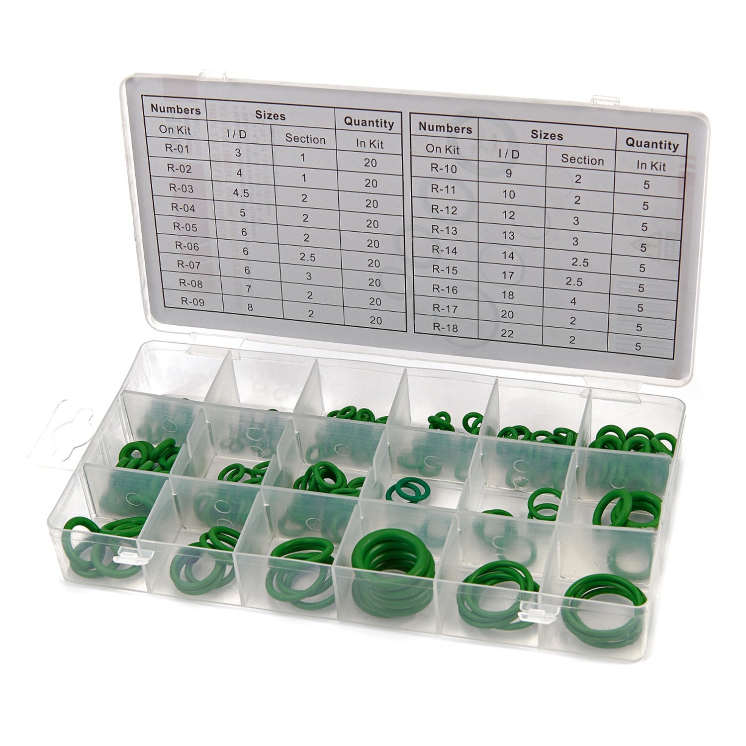 Sada o-krúžkov pre klimatizáciu 225 kusov