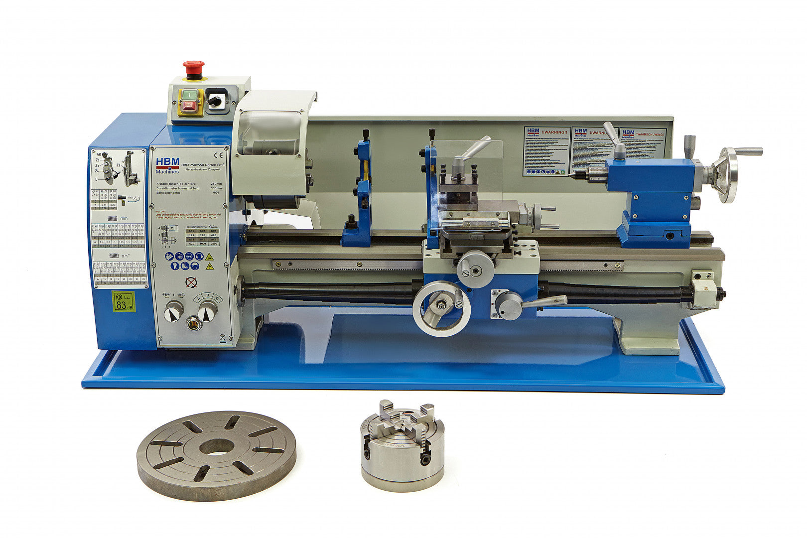 Profesionálny sústruh na kov Norton 250 x 550