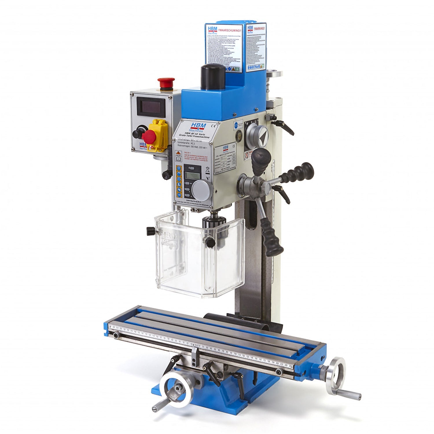 Frézovacia vŕtačka - vyvŕtavacia fréza s veľkým stolom BF16