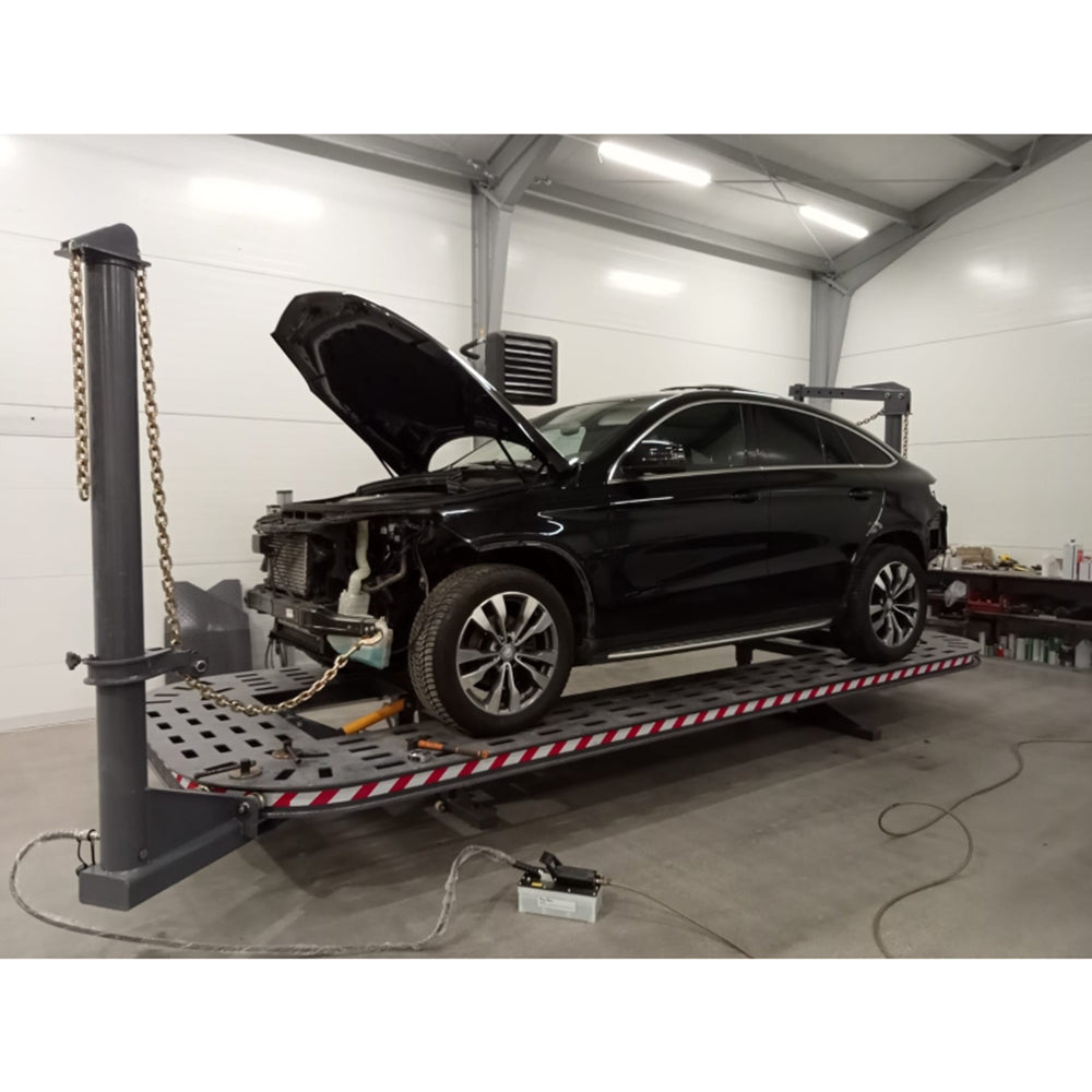 Stojan na manipuláciu s karosériami áut – ťažný dozer