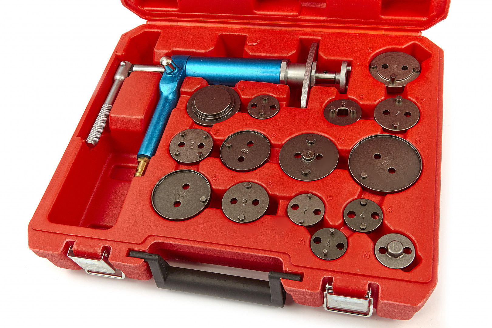 Pneumatický lis na piesty brzdových strmeňov 16ks