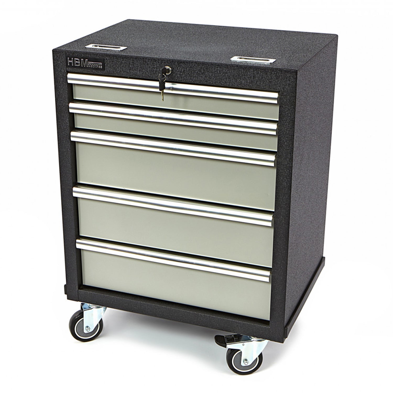 Profesionálna skrinka - vozík na náradie, 5 zásuviek HBM