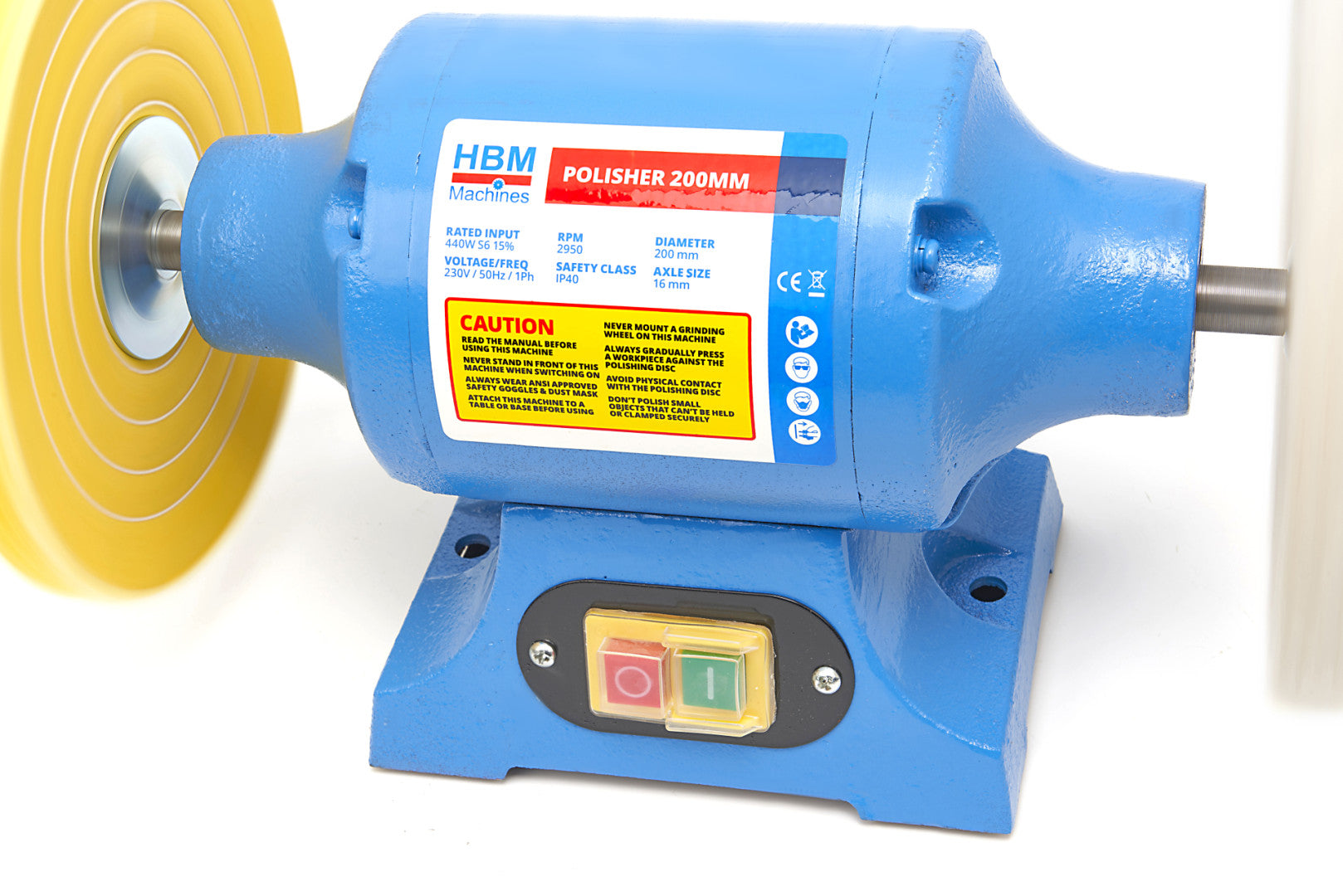 Hobby leštička - stolový leštiaci stroj 200mm HBM