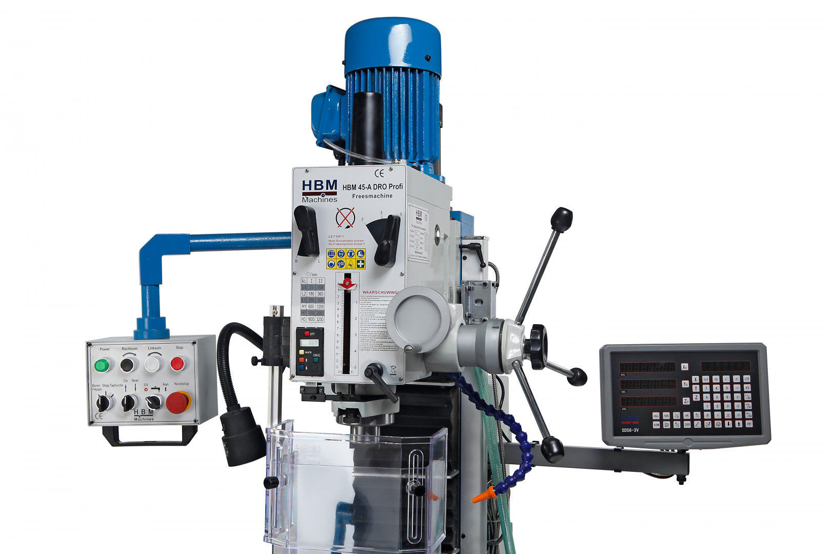 Profesionálny frézovací a vŕtací stroj 45 DRO - 400V