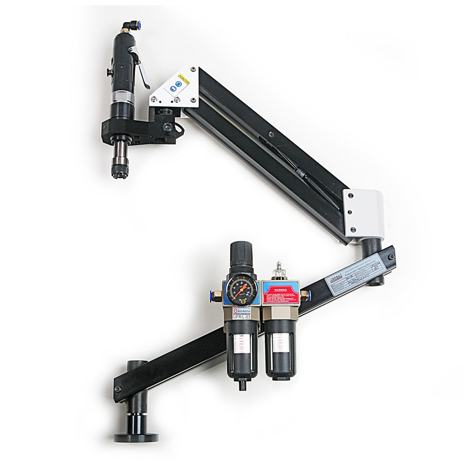 Pneumatický závitorez s trojkĺbovým ramenom M3 - M12