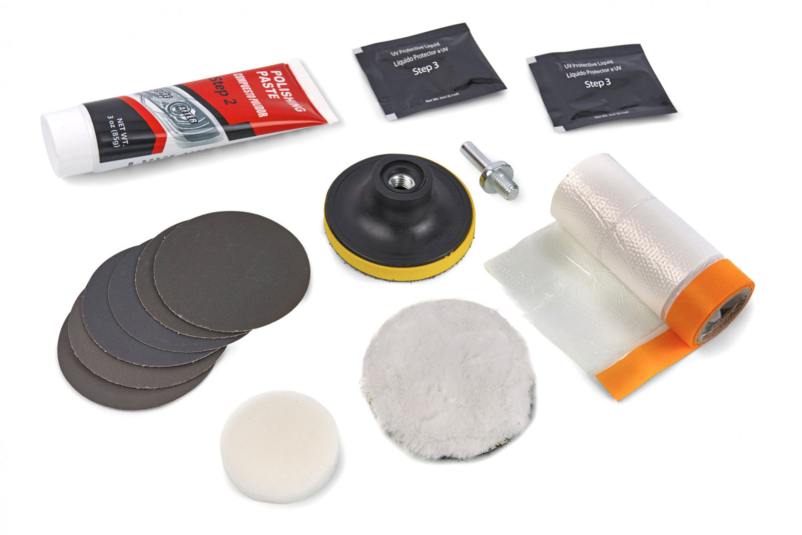 Sada na leštenie, čistenie a renováciu svetlometov