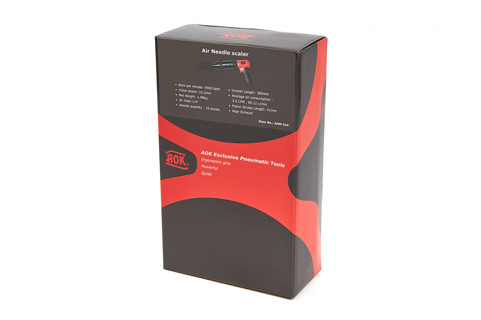 Pneumatický ihlový odhrdzovač - oklepávač, 19 ihiel, AOK