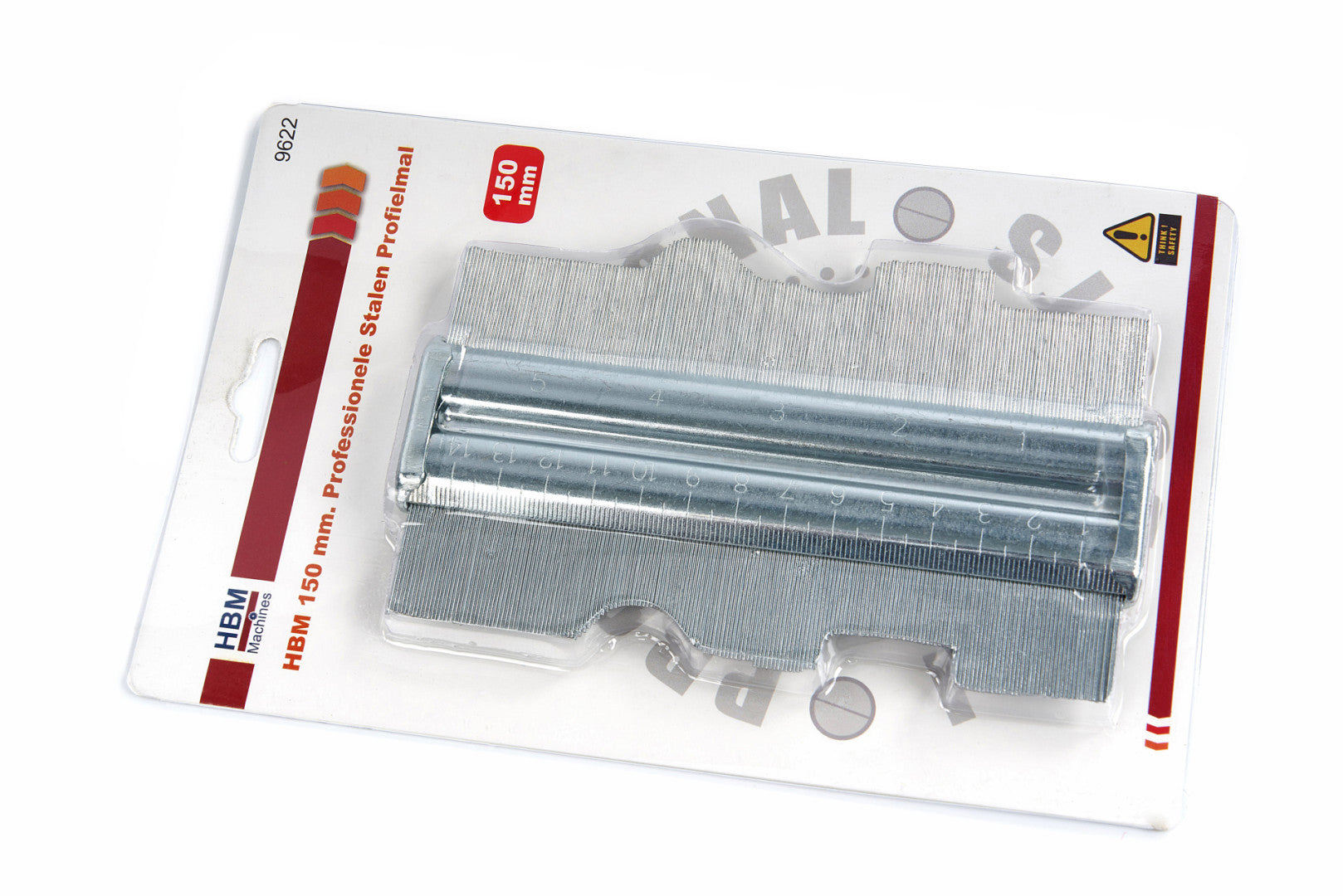 Oceľová obrysová šablóna profesionálna 150mm