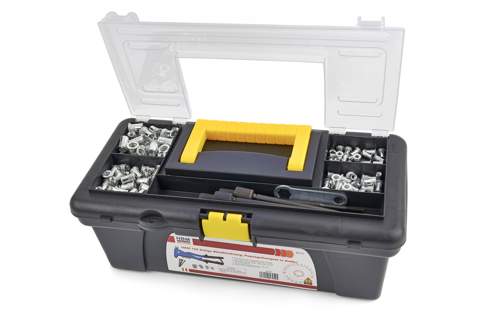 Sada klieští na nitovanie matíc m3-m6 106 kusov hbm machines holandsko