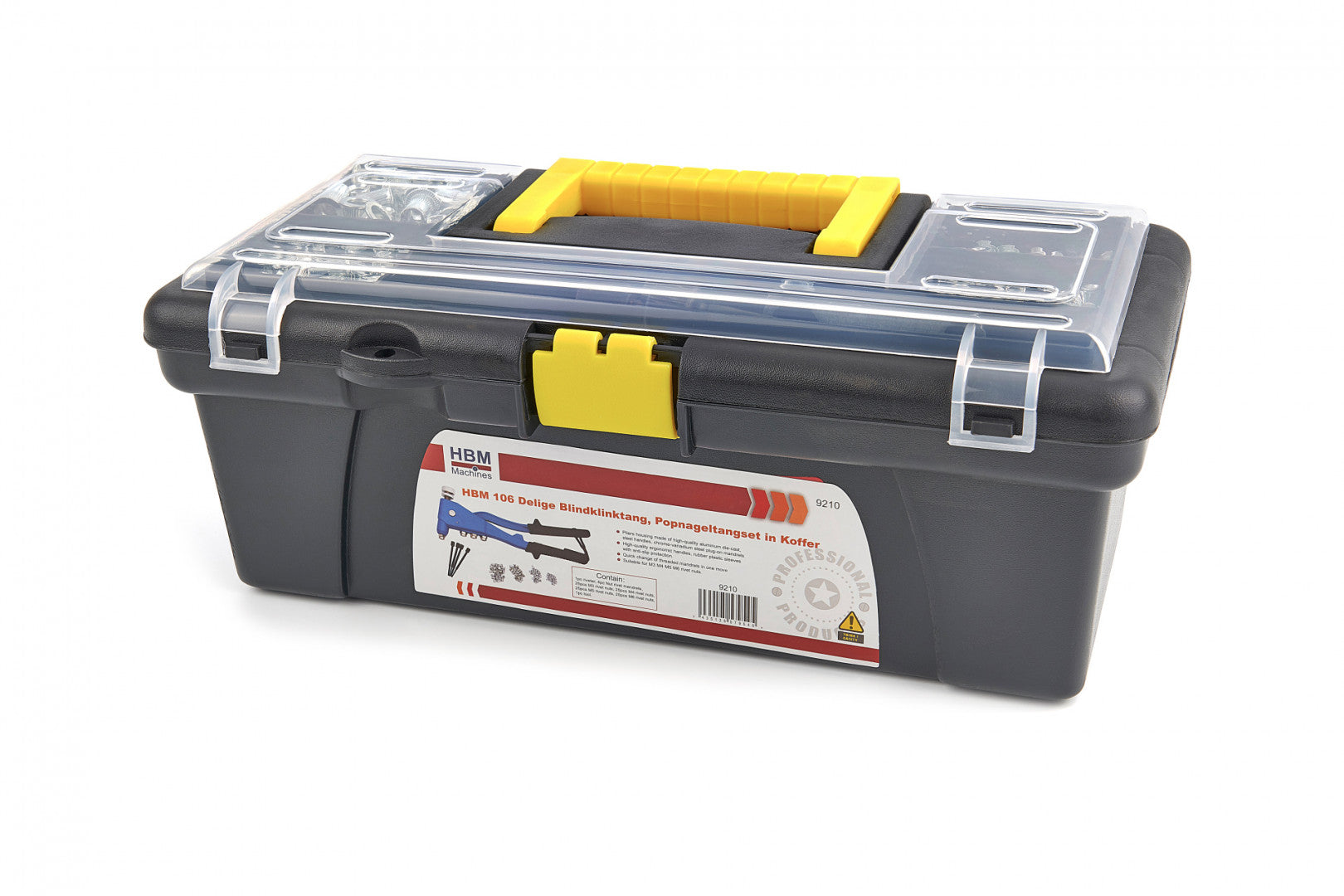 Sada klieští na nitovanie matíc m3-m6 106 kusov hbm machines holandsko