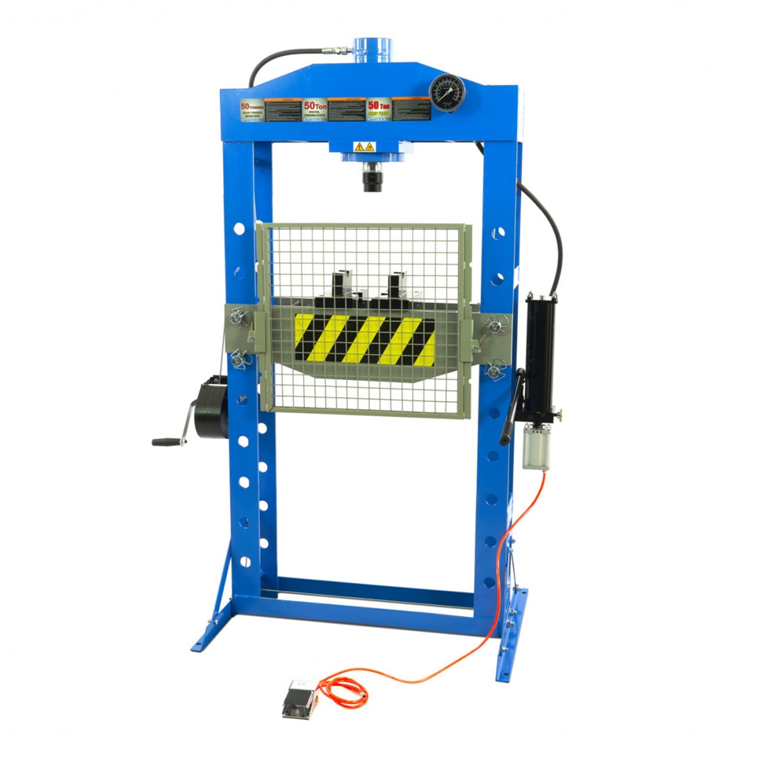 Stojanový hydropneumatický lis s ochranou 50t