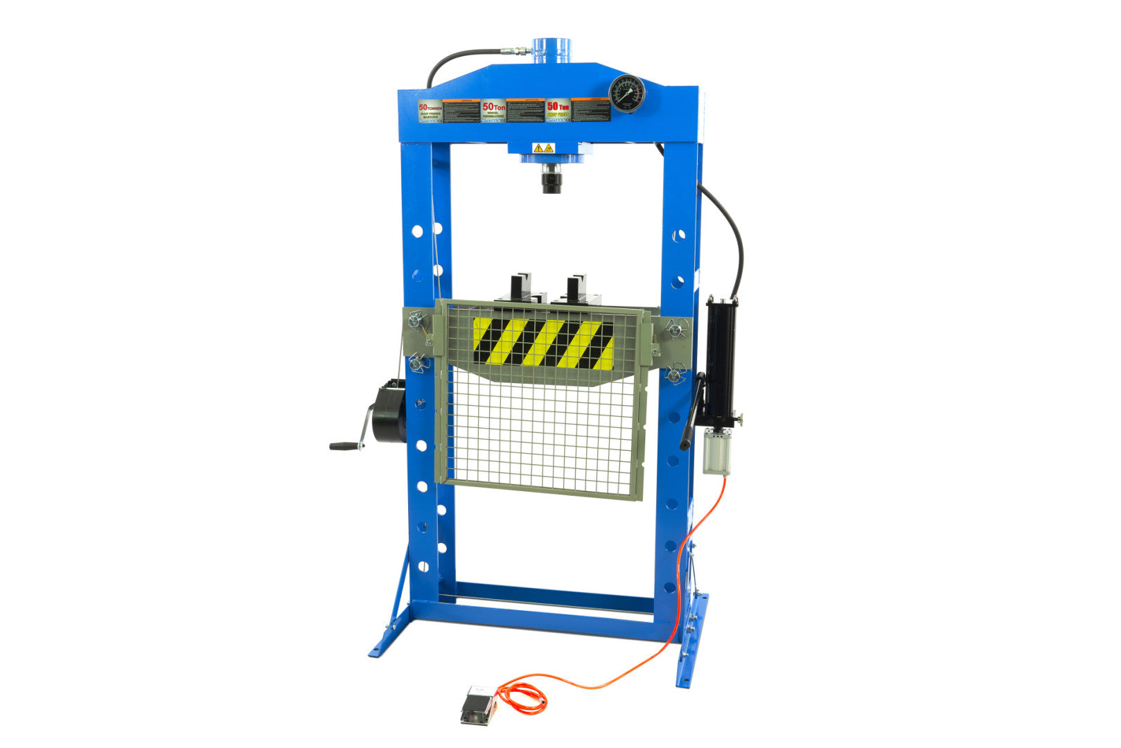 Stojanový hydropneumatický lis s ochranou 50t