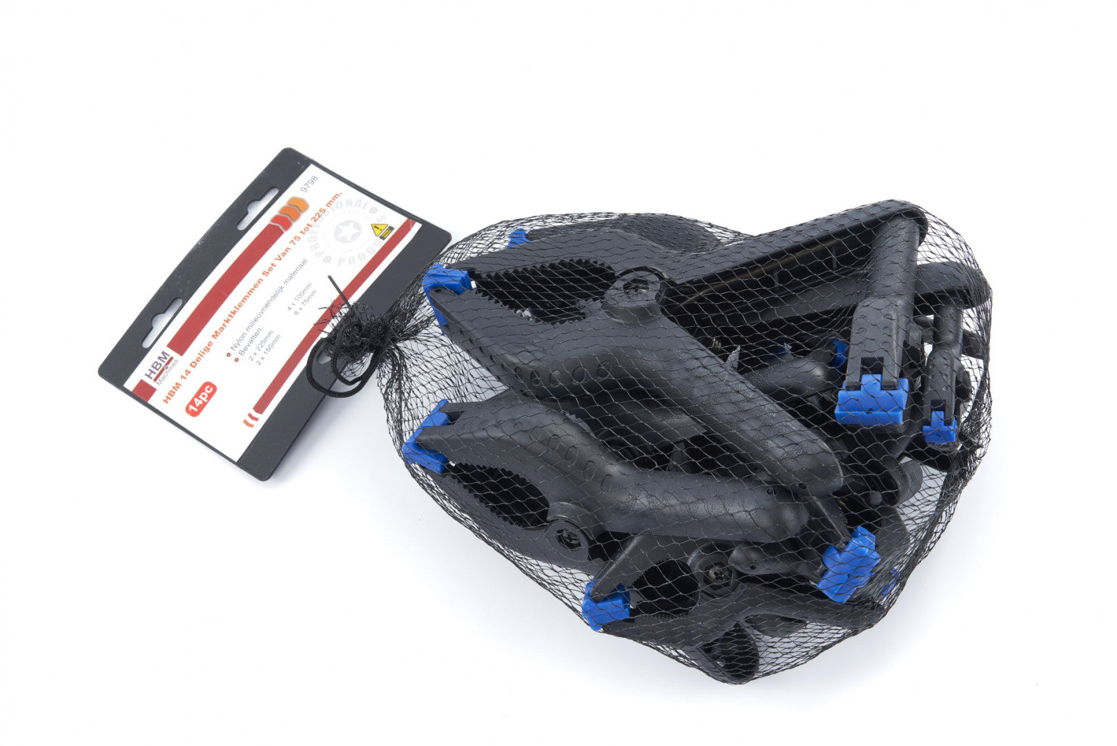 Sada pružinových svoriek na zverák 75 - 225 mm 14 kusov